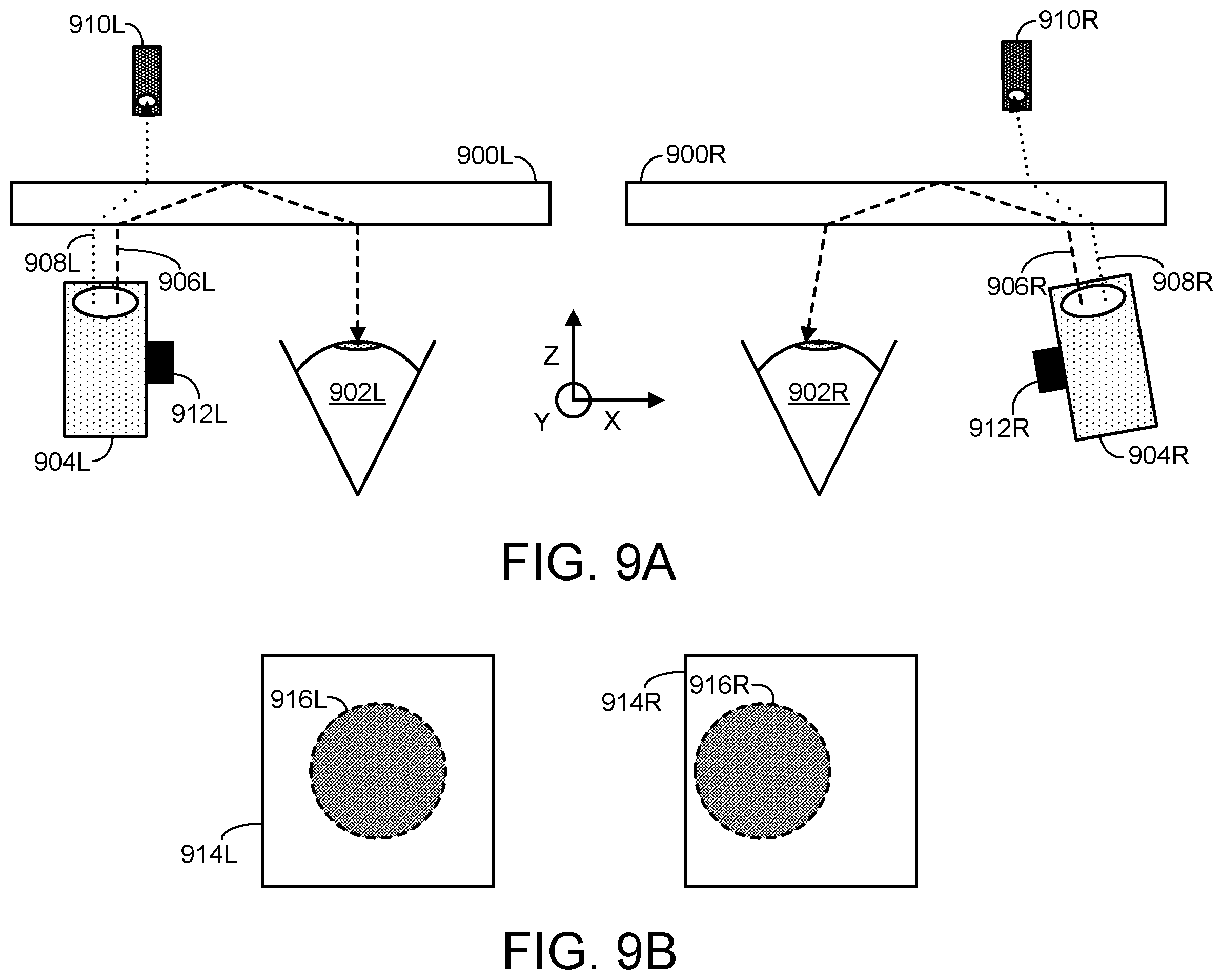 Patent US12332445 Figure 11 – Stereo alignment assessment for head-mounted display