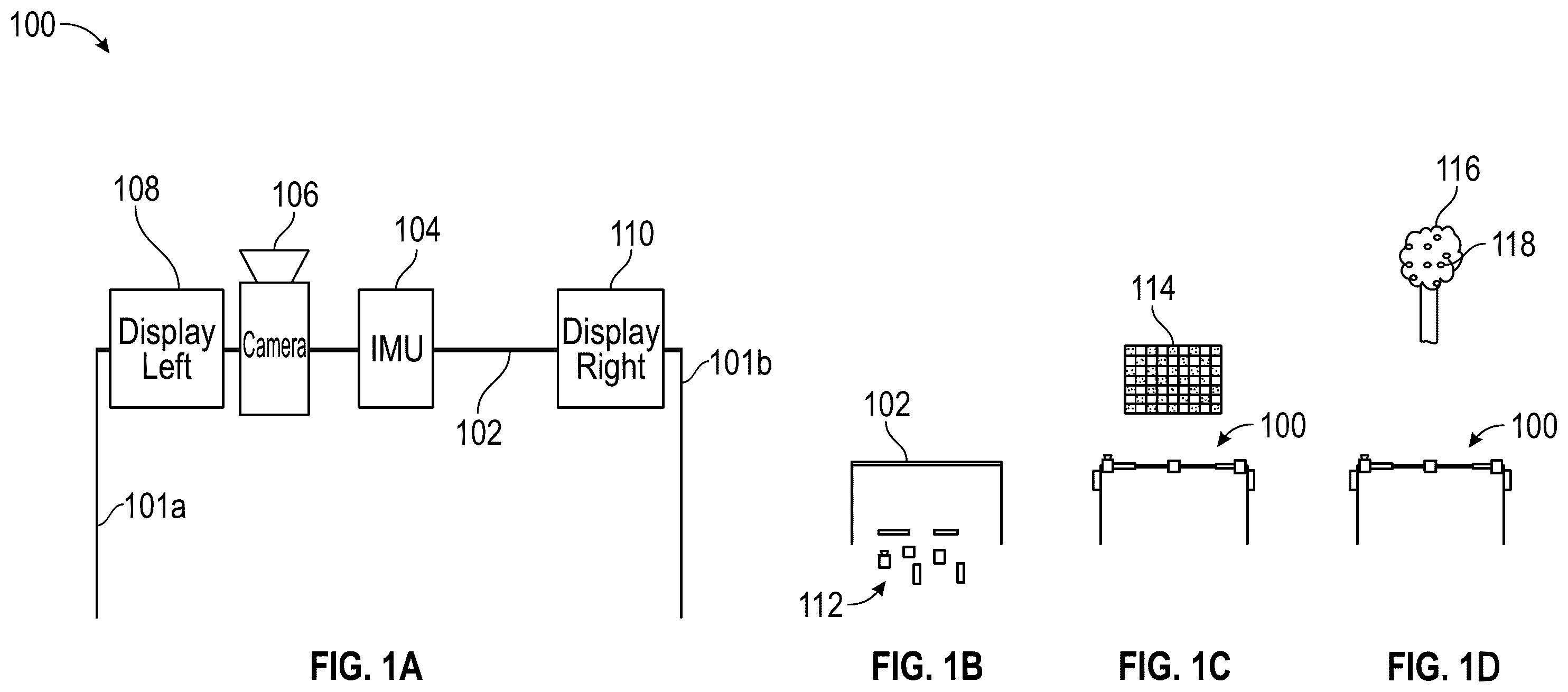 Patent US12332452 — Geometry modeling of eyewear devices with flexible frames — Figure 1