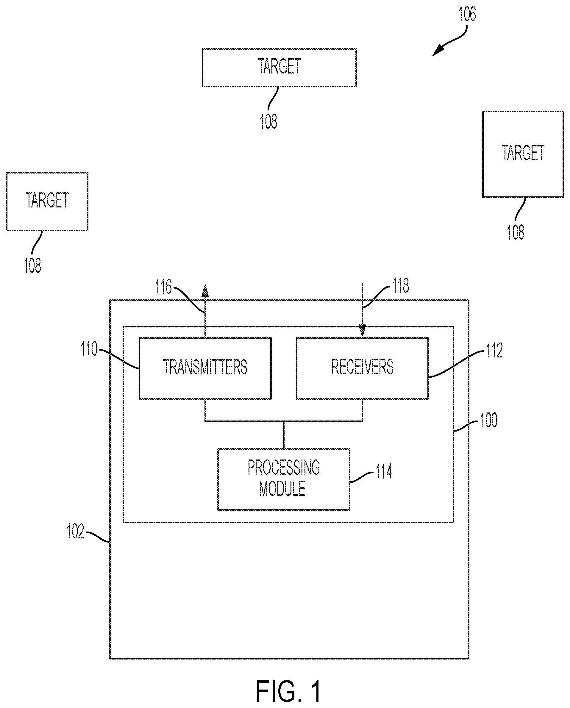 Patent US12332469 — Sensing system with side illumination — Figure 1