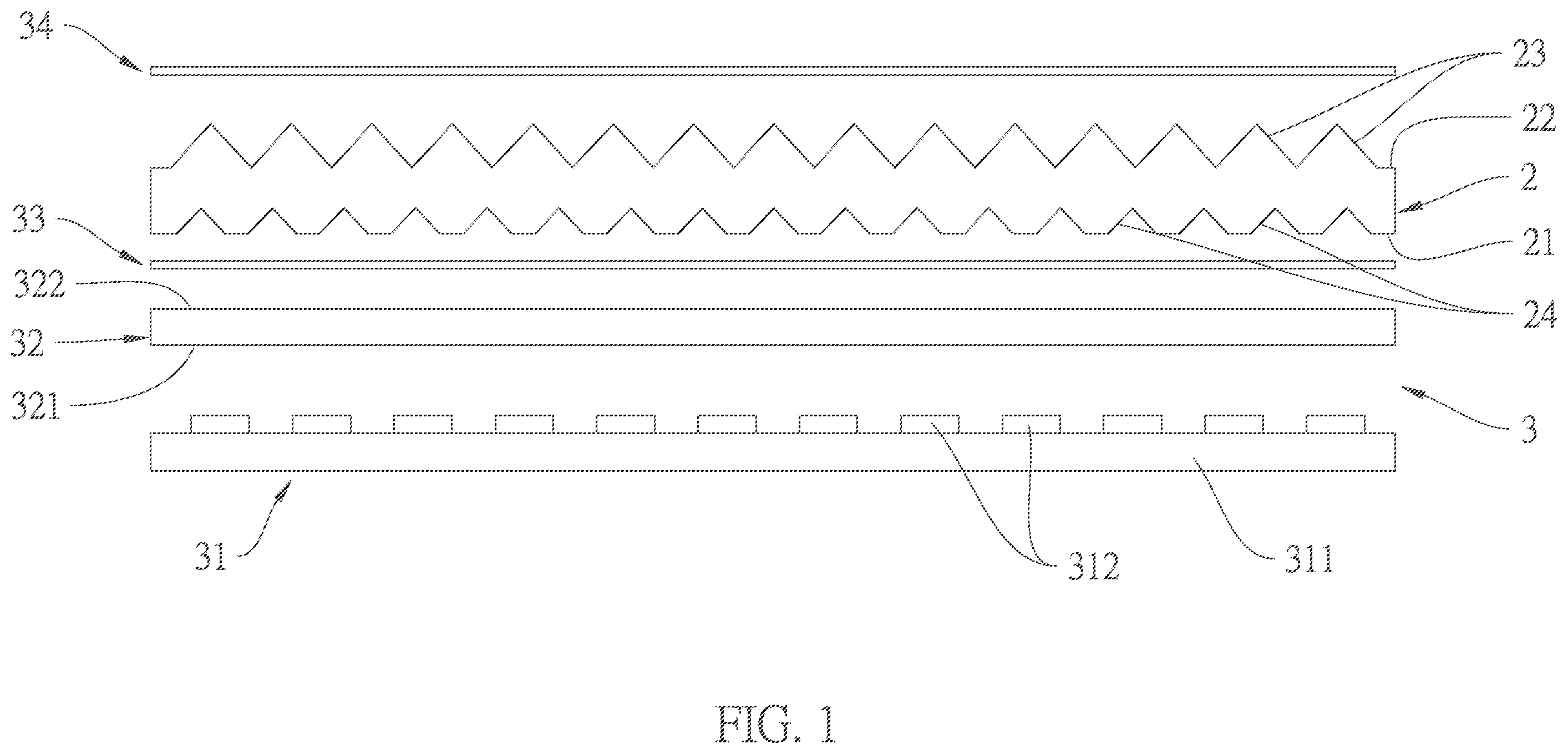 Patent US12332472 — Optical film, backlight module, and display device — Figure 1