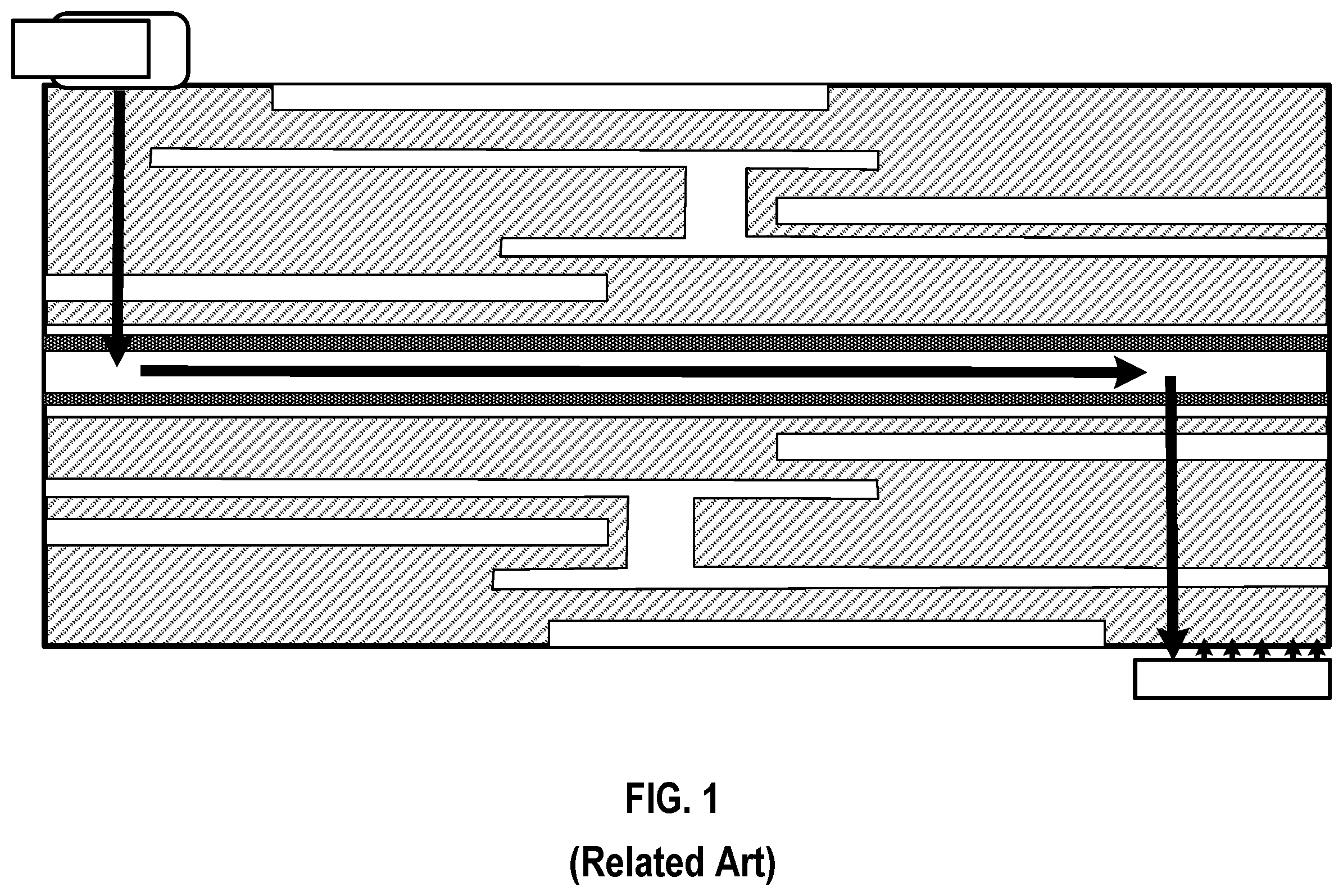 Patent US12332490 — Media adaptor for multimode waveguide interconnects — Figure 1