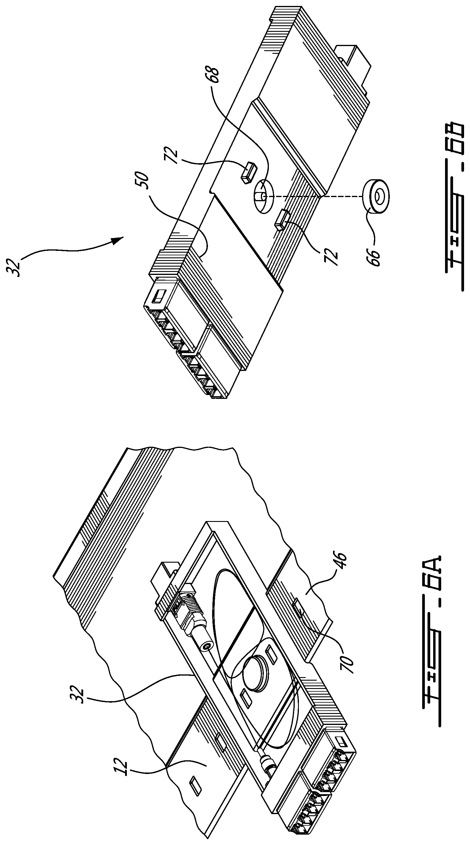 Patent US12332491 Figure 11 – Tray system for providing modular cassette configurations in a fiber optic management system