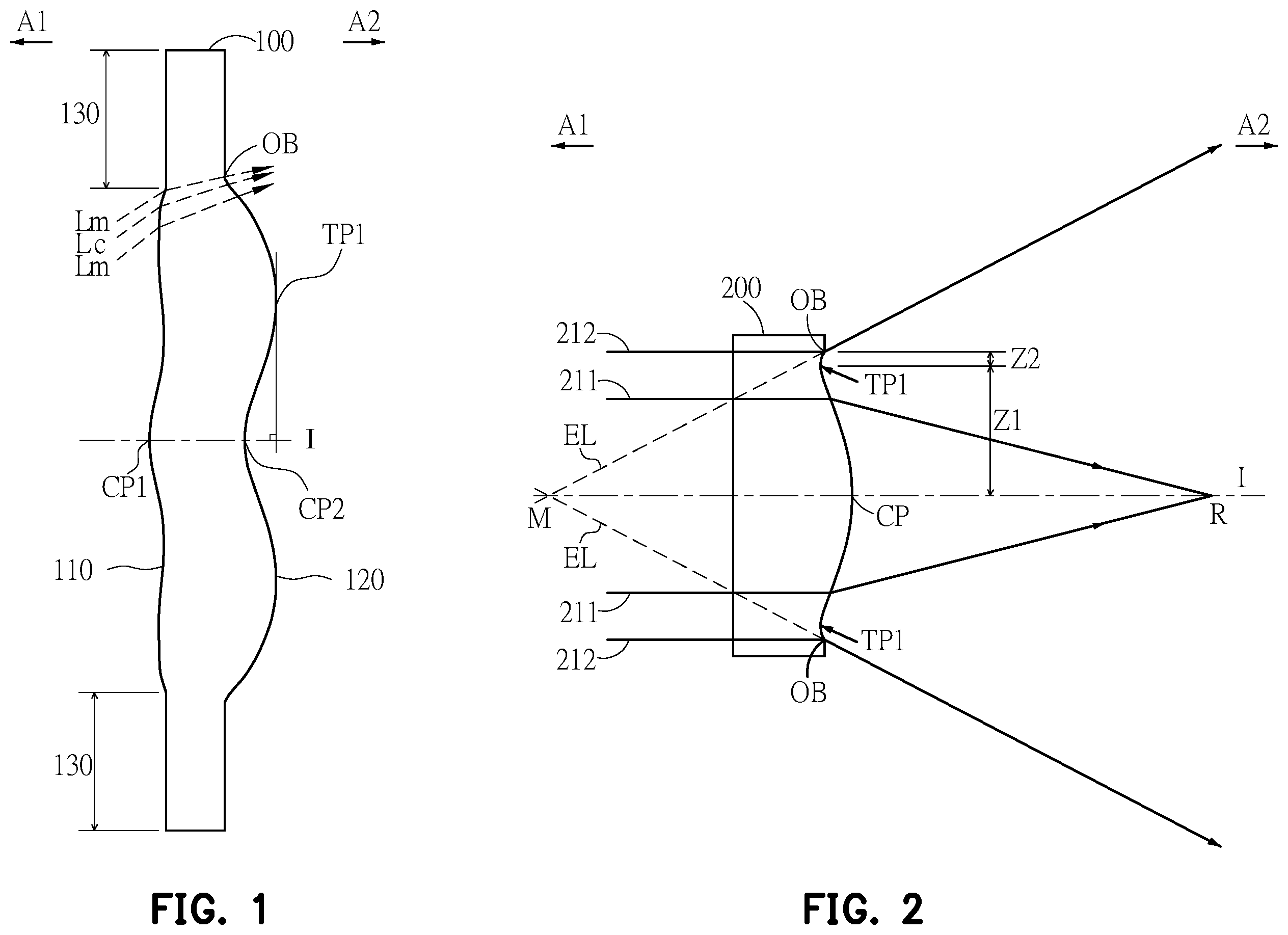 Patent US12332502 — Optical imaging lens — Figure 1