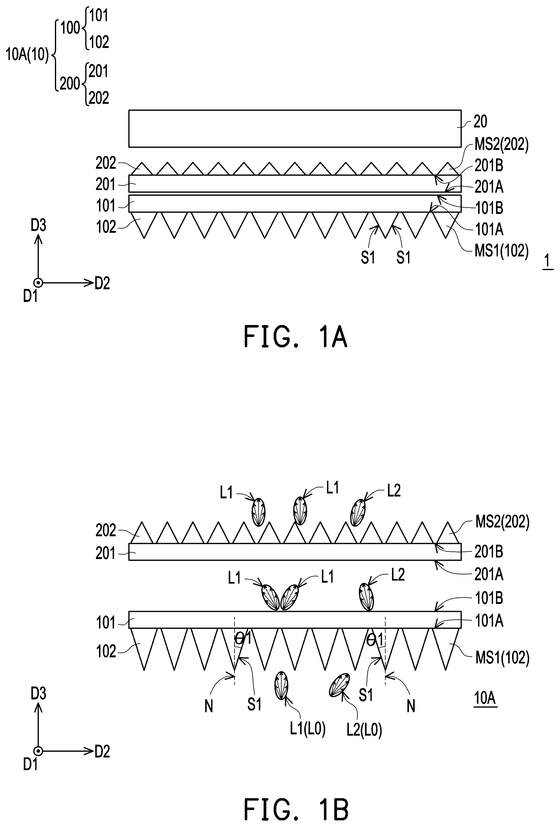 Patent US12332517 — Optical film set and display device — Figure 1