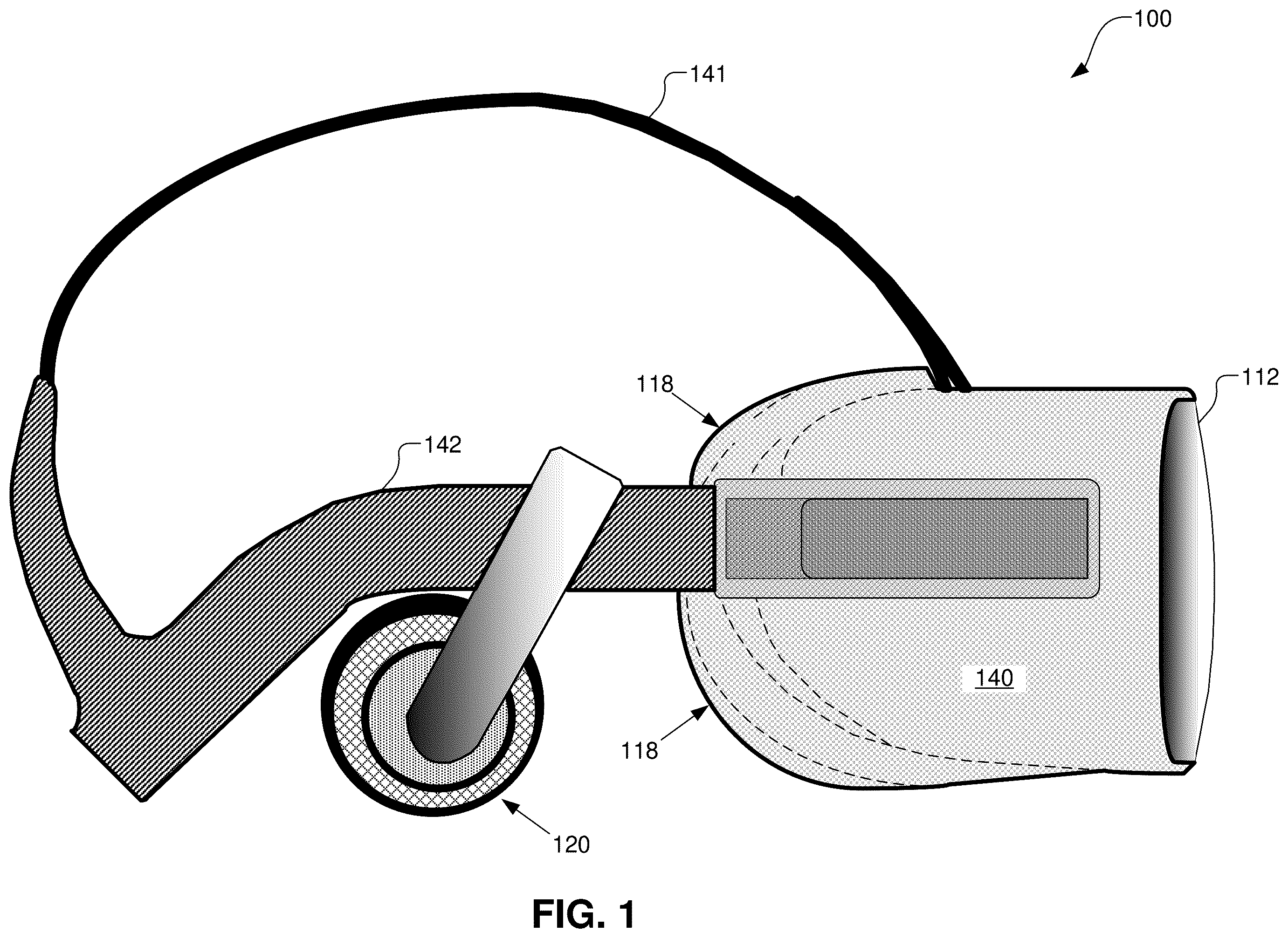 Patent US12332519 — Backlight unit and color filter on array configuration for a liquid crystal display — Figure 1