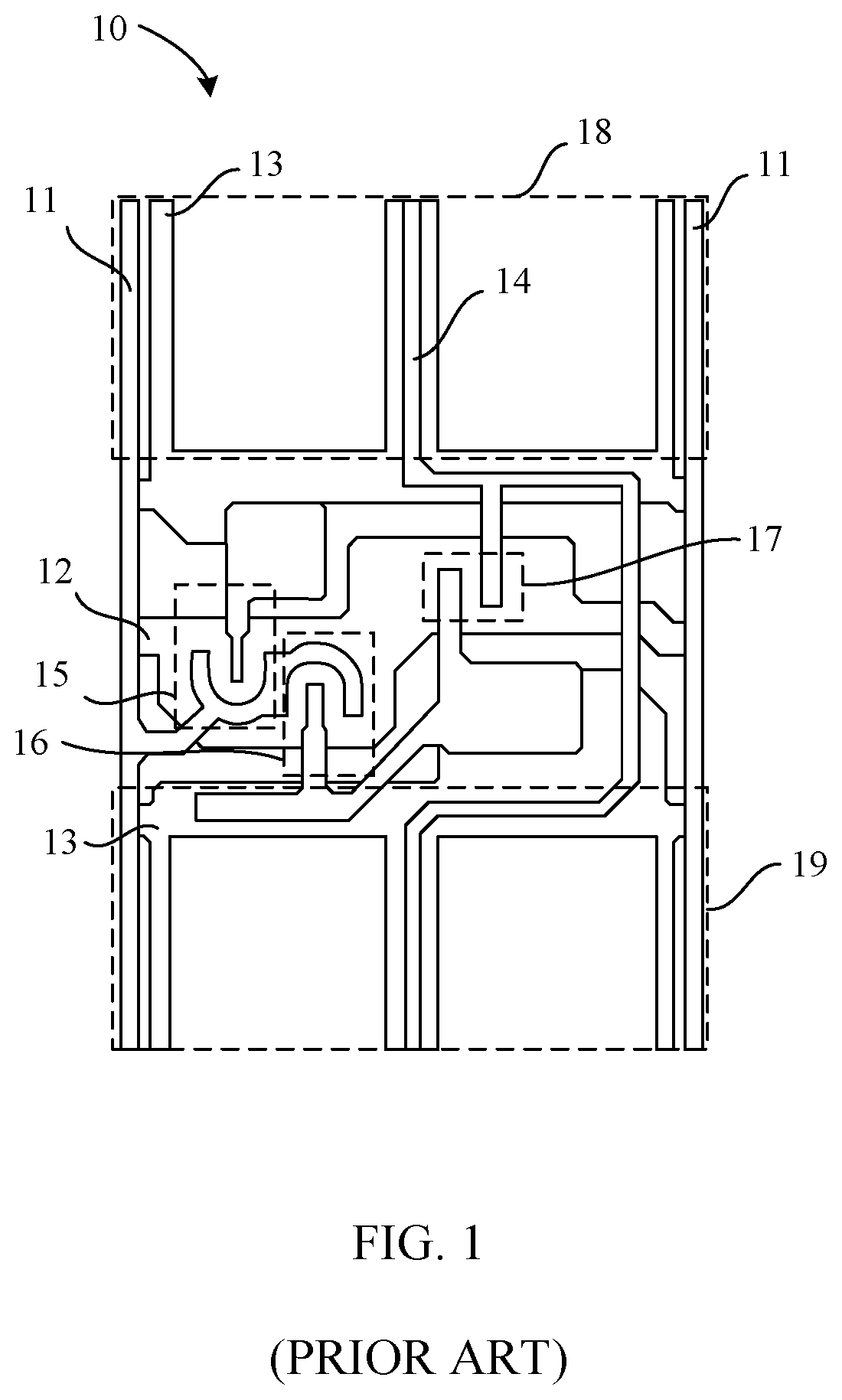 Patent US12332525 — Array substrate and display panel — Figure 1