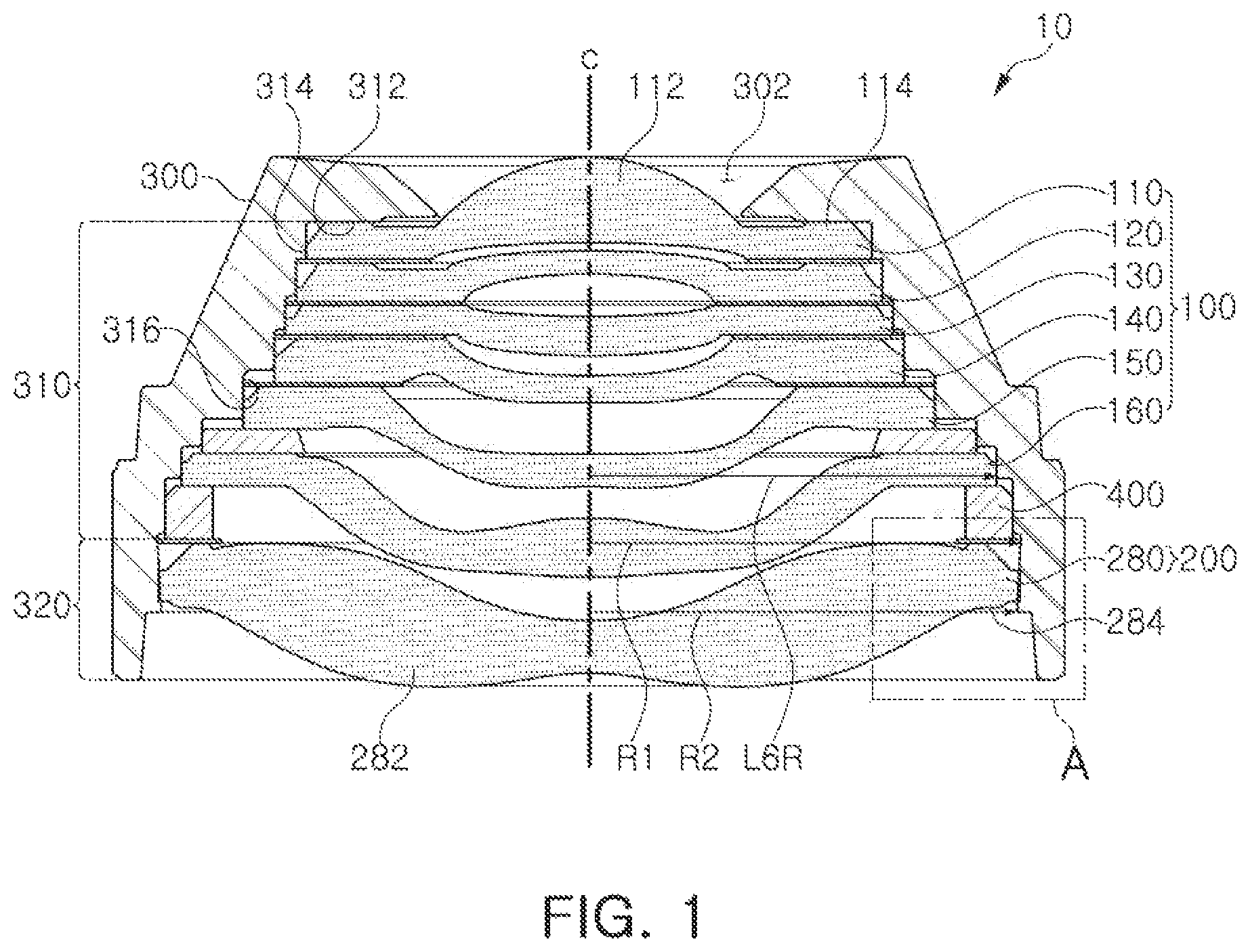 Patent US12332548 — Camera module — Figure 1