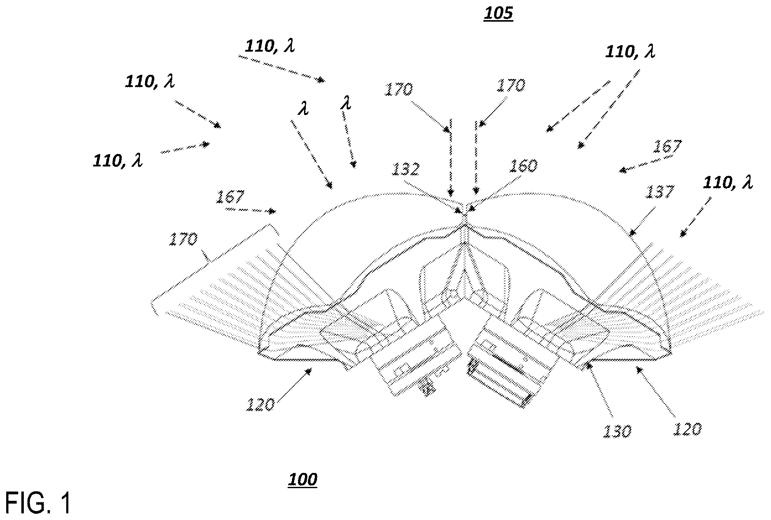 Patent US12332549 — Mounting systems for multi-camera imagers — Figure 1