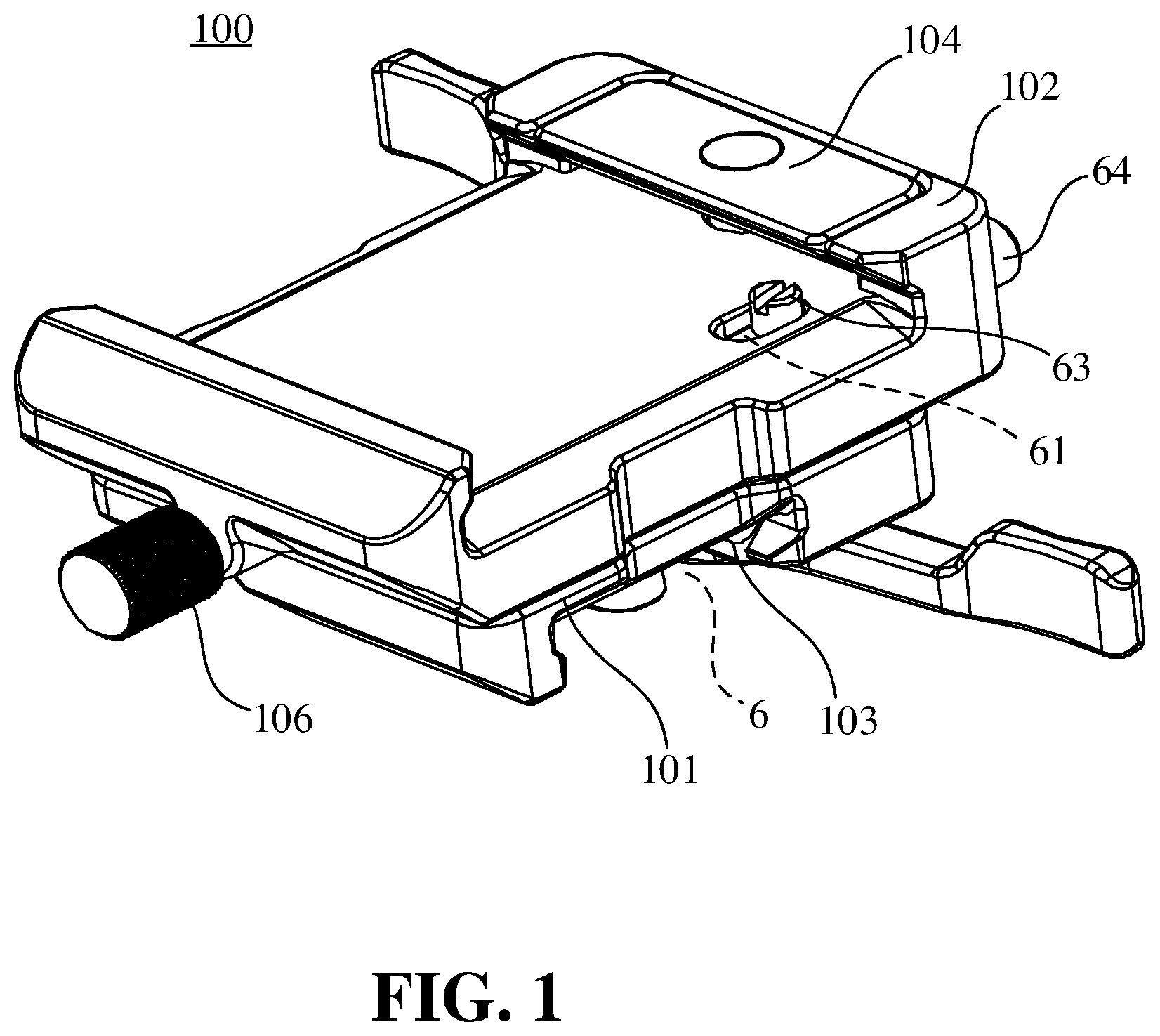 Patent US12332553 — Adapter, connecting mechanism, and photographic device — Figure 1