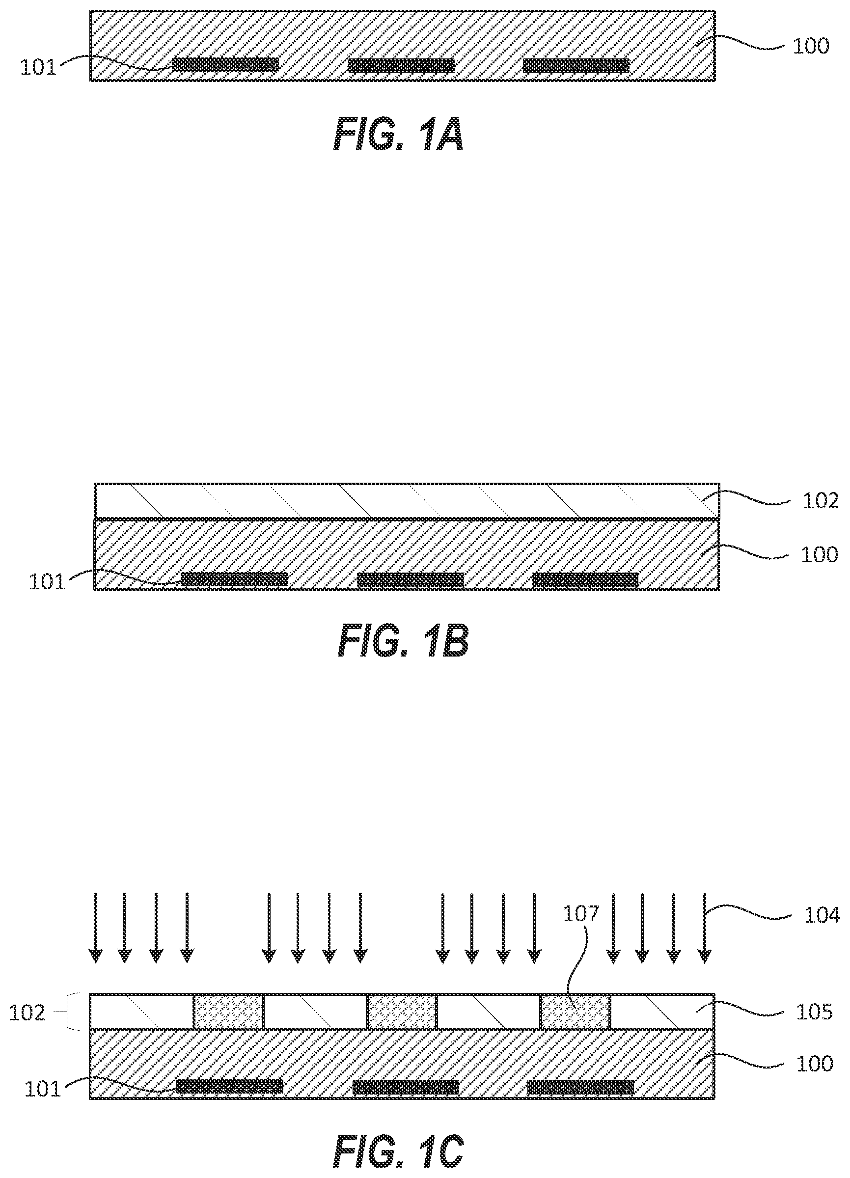 Patent US12332568 — Metal oxide resists for EUV patterning and methods for developing the same — Figure 1