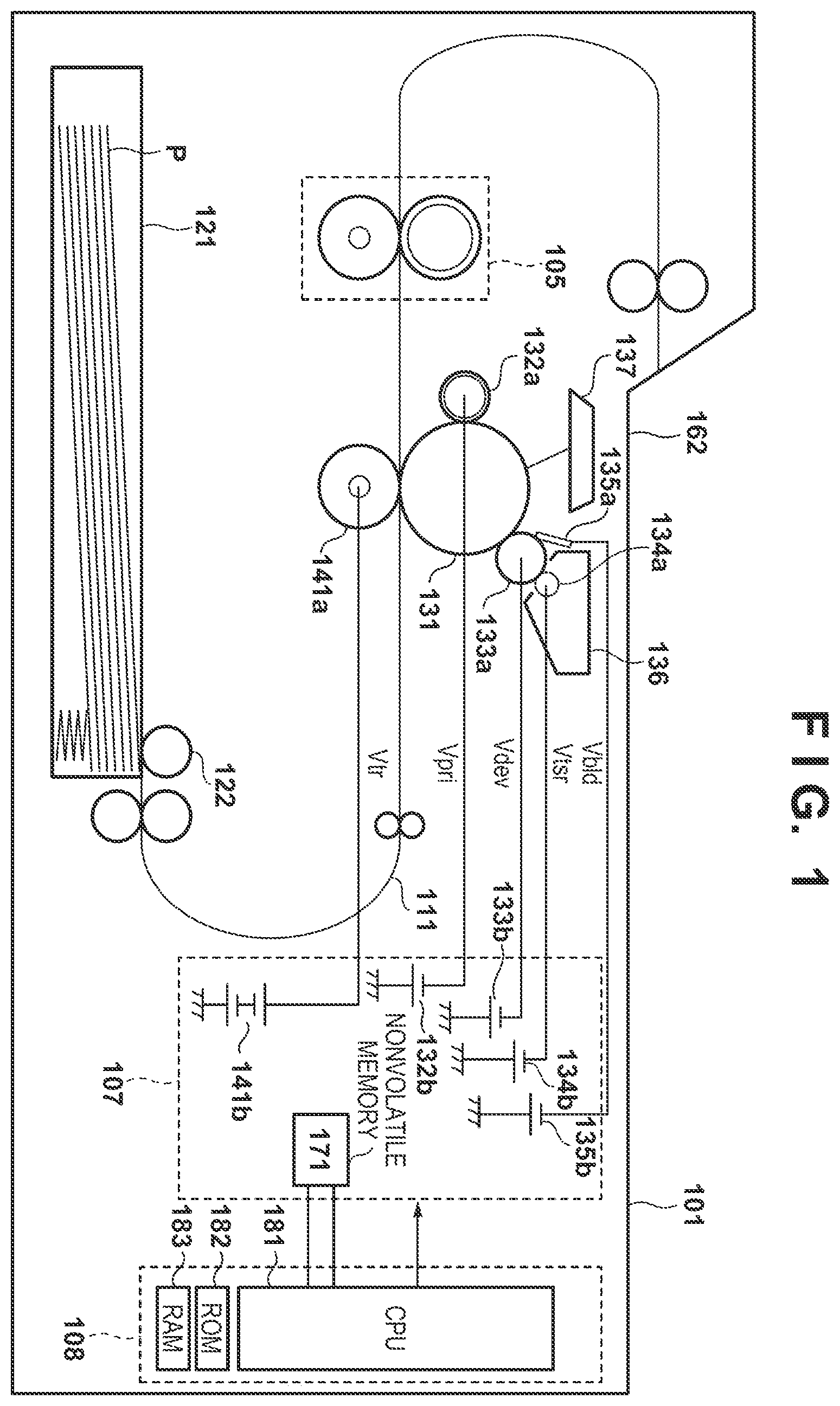 Patent US12332577 — Voltage generating apparatus and image forming apparatus — Figure 1