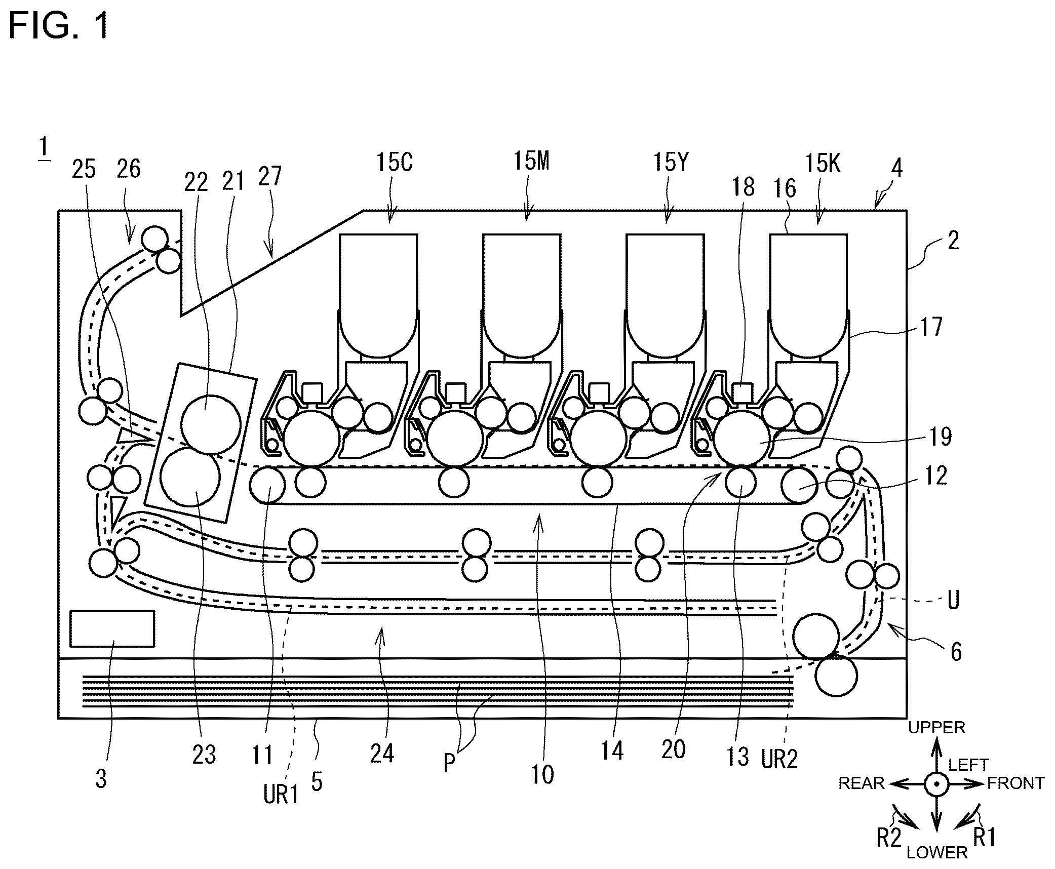 Patent US12332587 — Image formation apparatus, image formation method, and image formation program — Figure 1