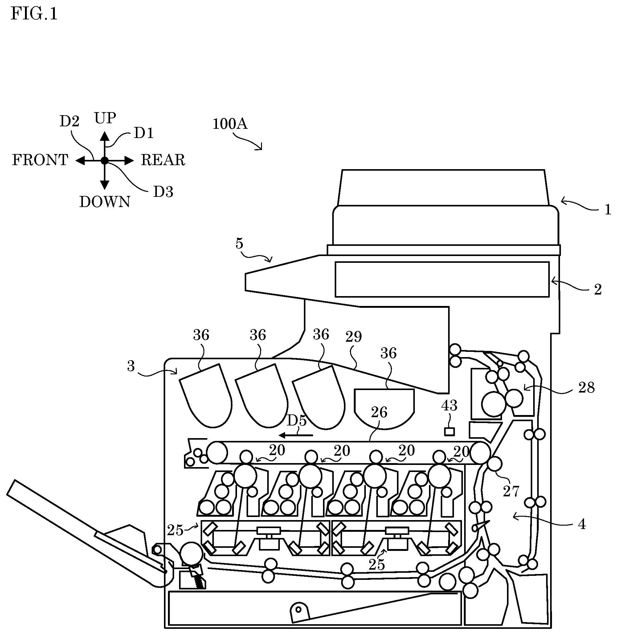 Patent US12332595 — Image forming apparatus and image quality adjustment method capable of suppressing variation in image quality of output image immediately after start of image forming process — Figure 1