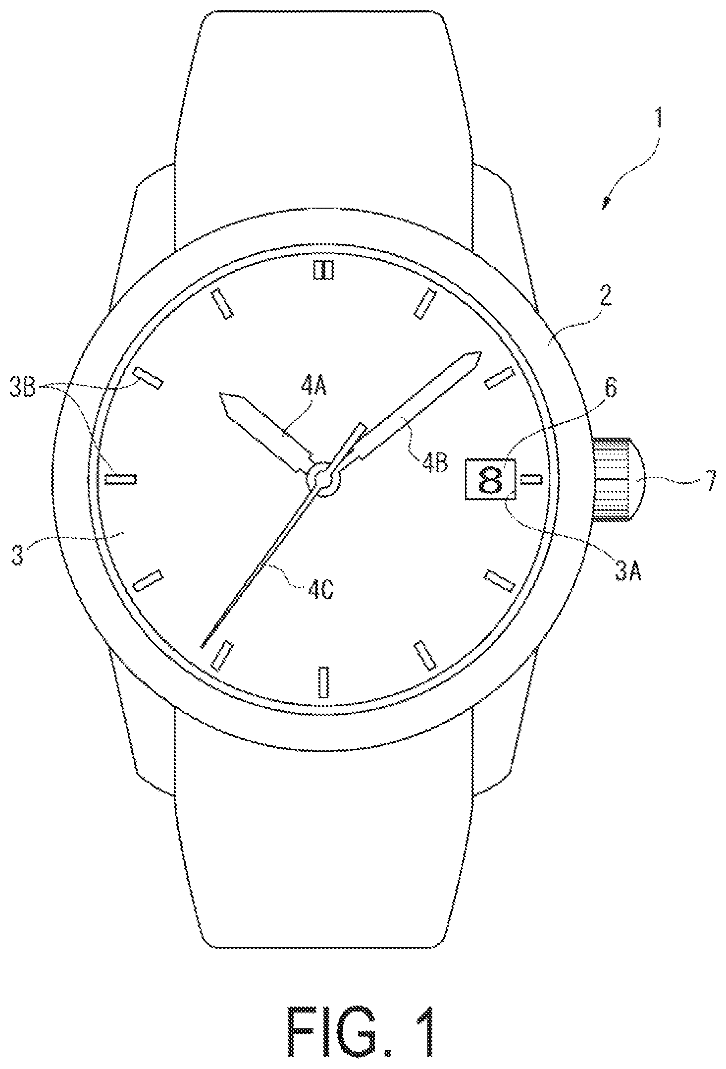 Patent US12332605 — Electronically controlled mechanical timepiece — Figure 1