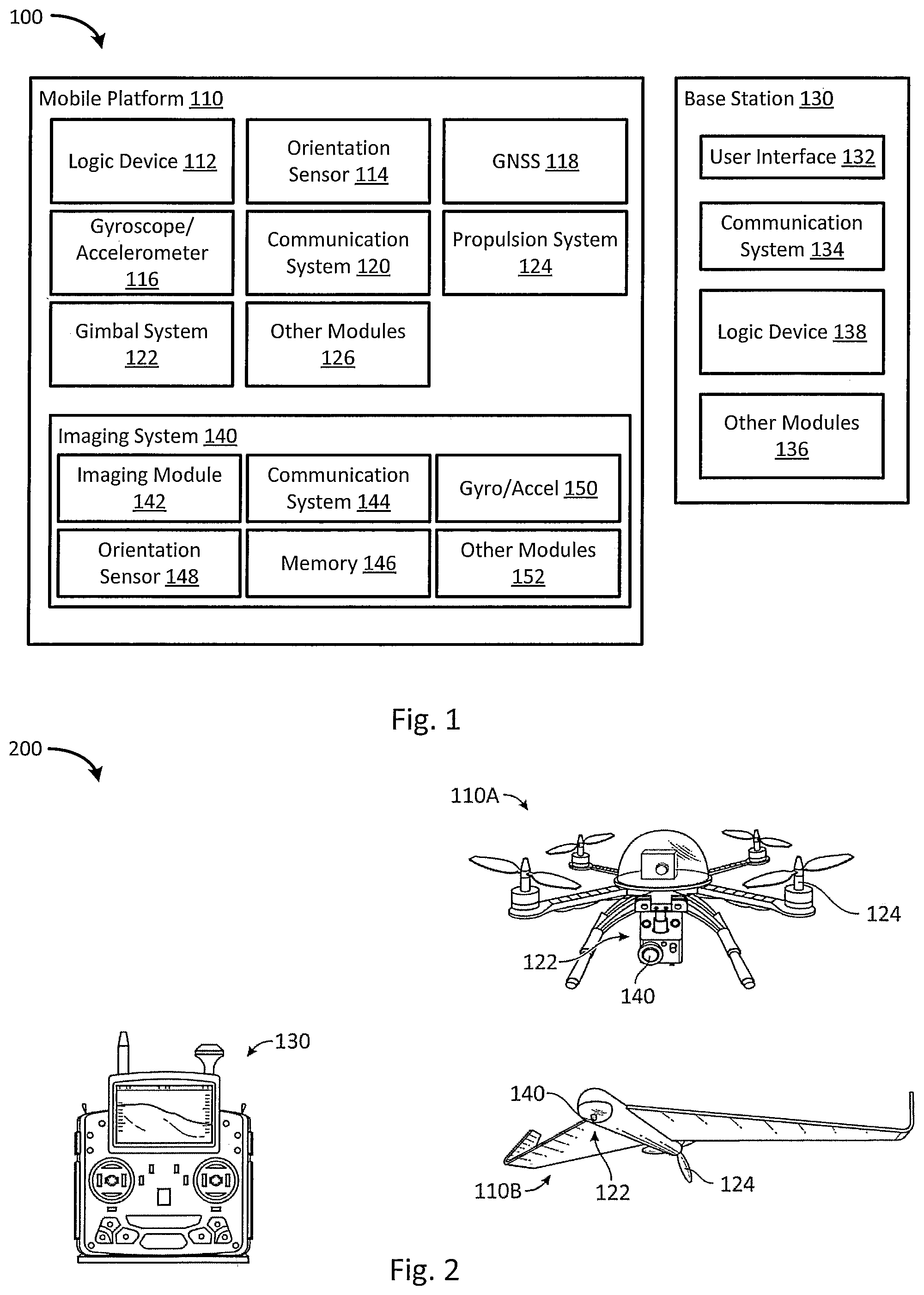Patent US12332663 — Light emitting device positional tracking for mobile platforms — Figure 1