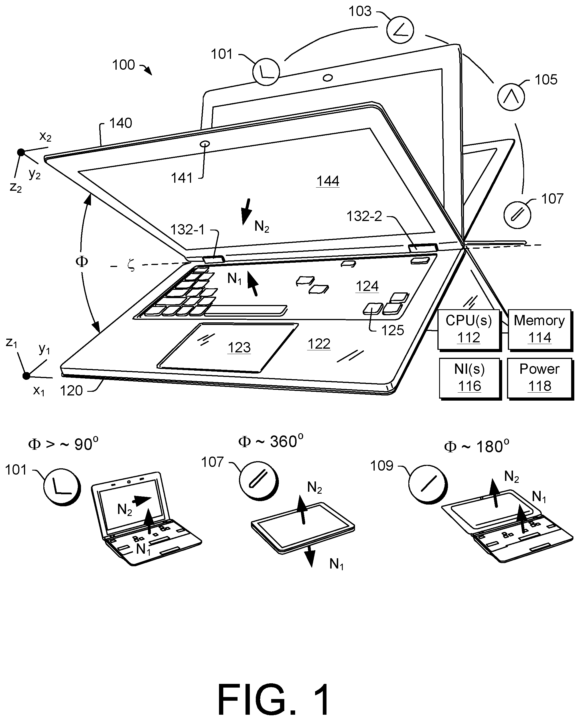 Patent US12332690 — Computing system — Figure 1