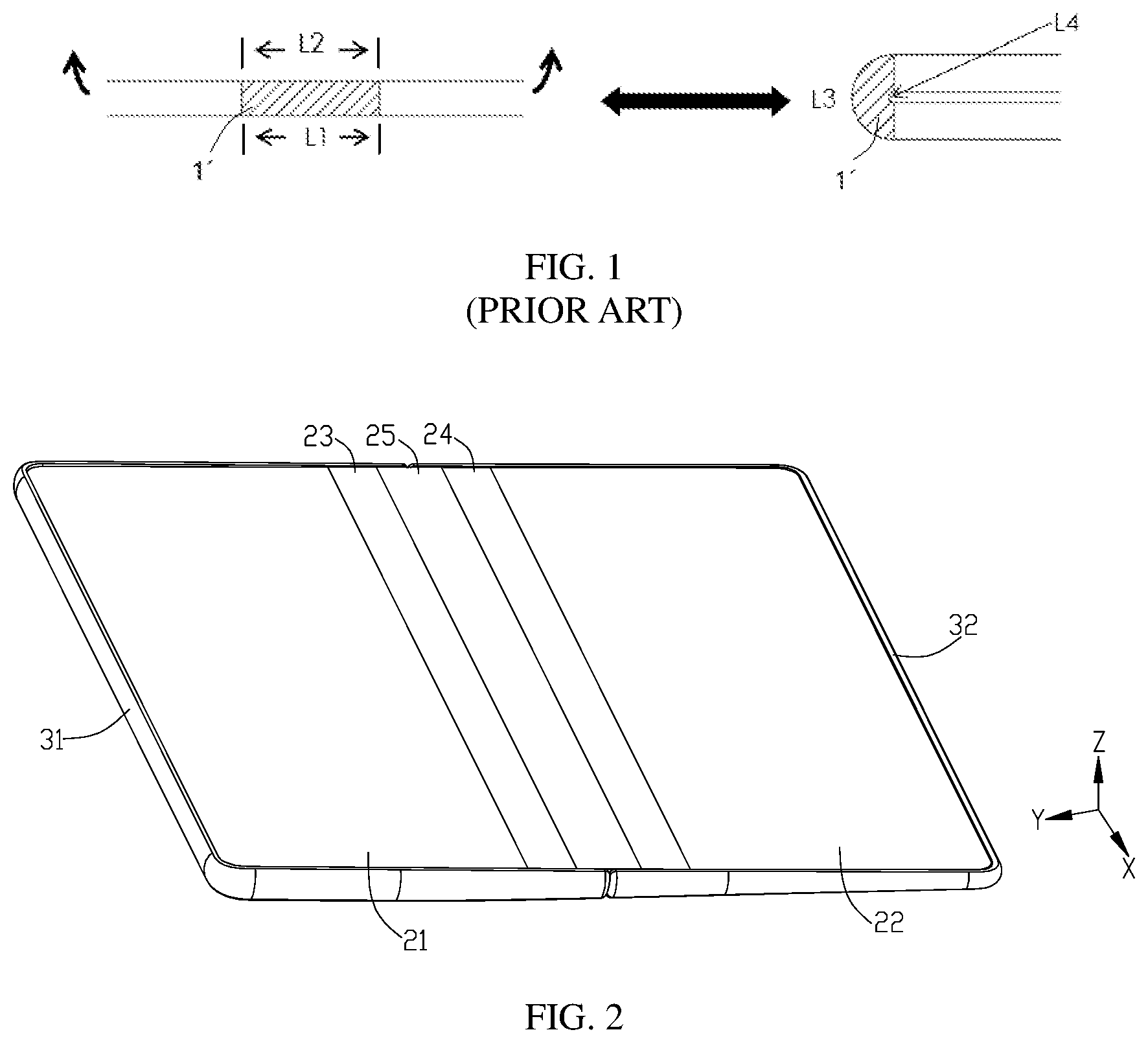 Patent US12332695 — Foldable apparatus and electronic device — Figure 1