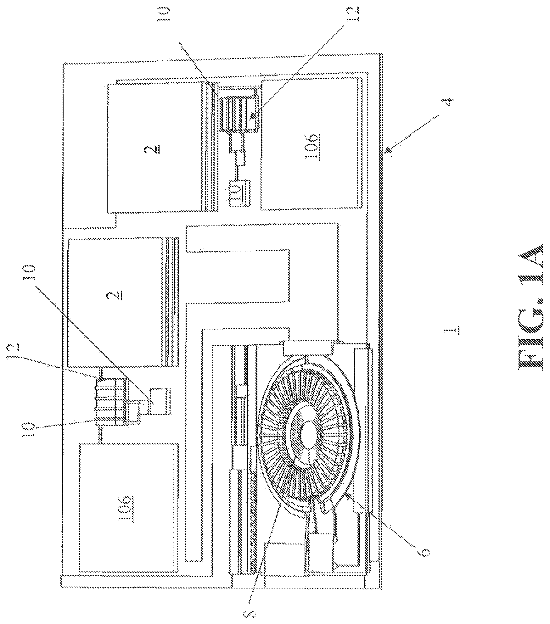 Patent US12332717 Figure 1 – Server farm with at least one hybrid computing module operating at clock speed optimally matching intrinsic clock speed of a related semiconductor die related thereto