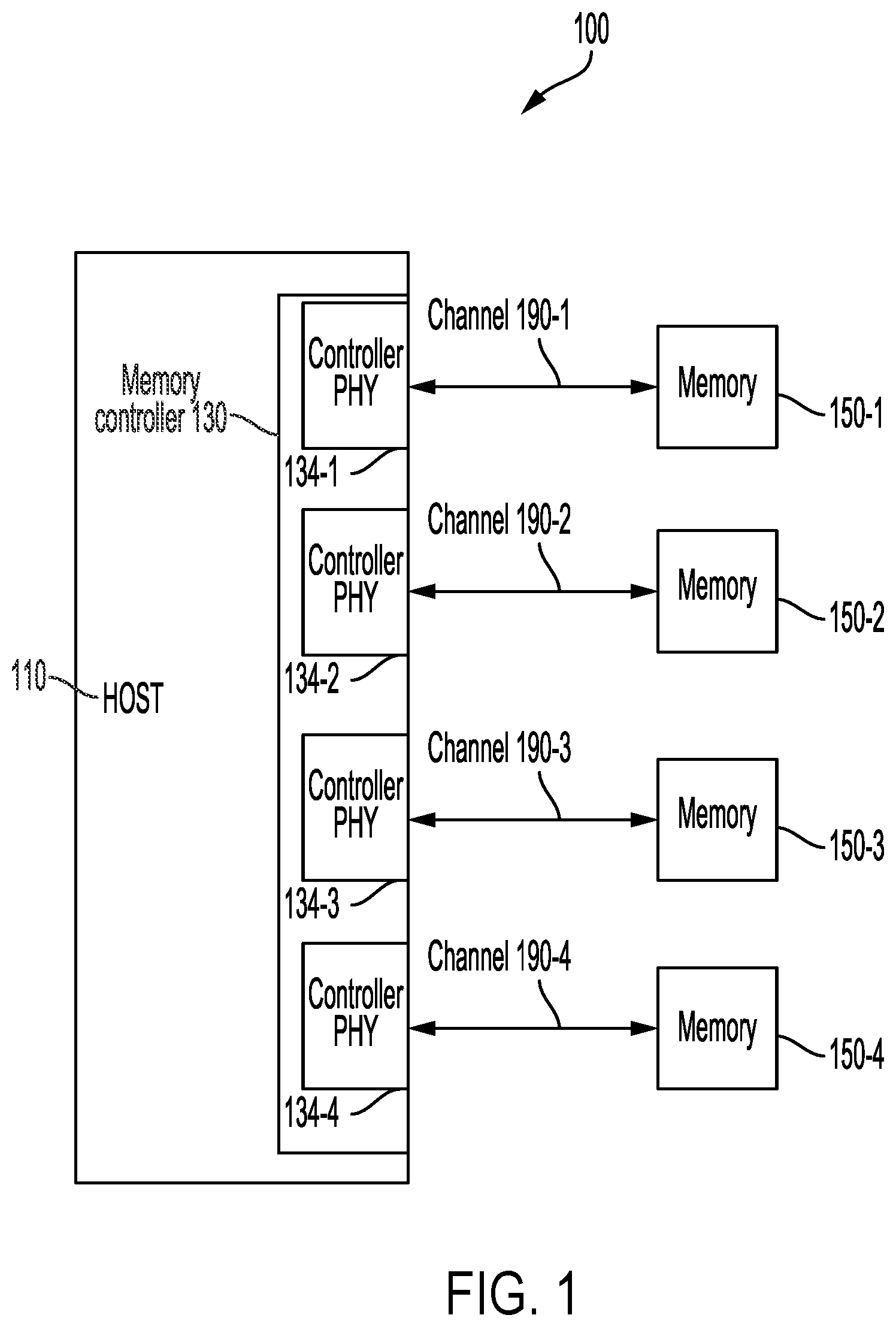 Patent US12332811 — Method and apparatus for exclusive access fairness in memory systems with distributed exclusive access management — Figure 1