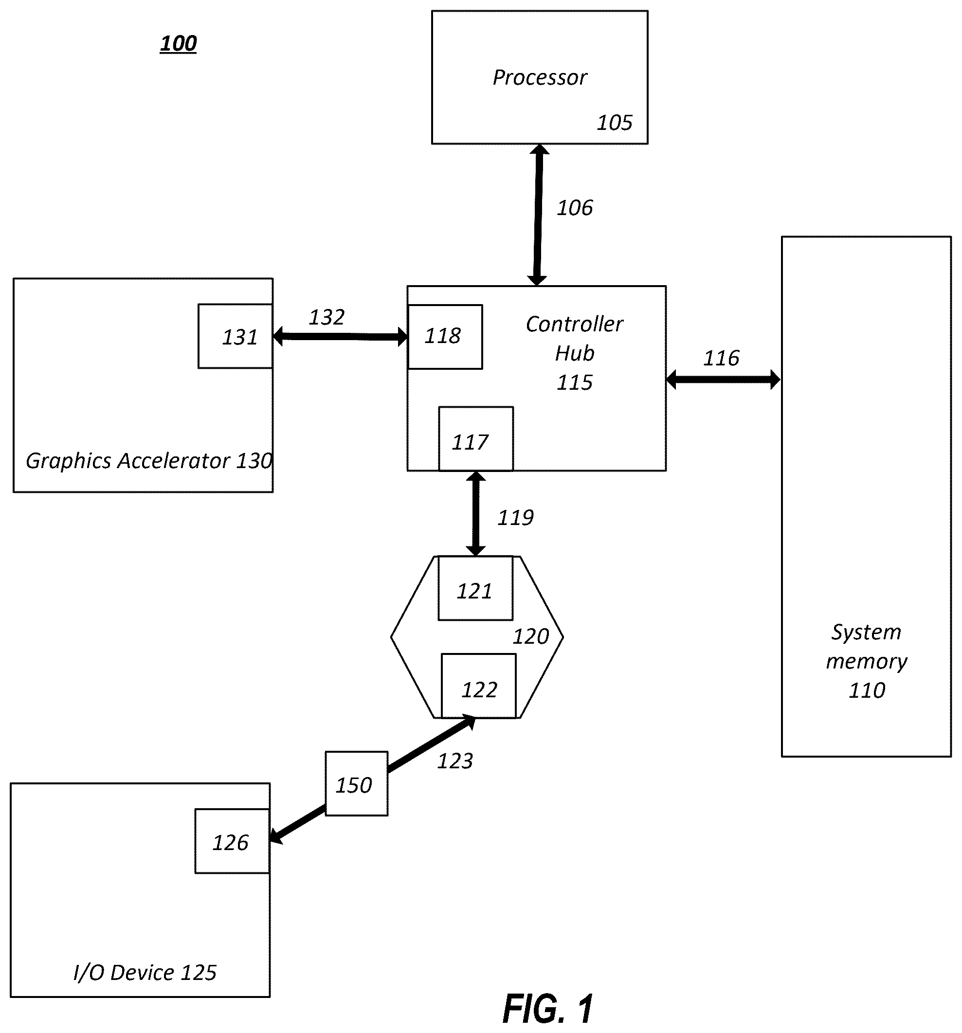 Patent US12332826 — Die-to-die interconnect — Figure 1