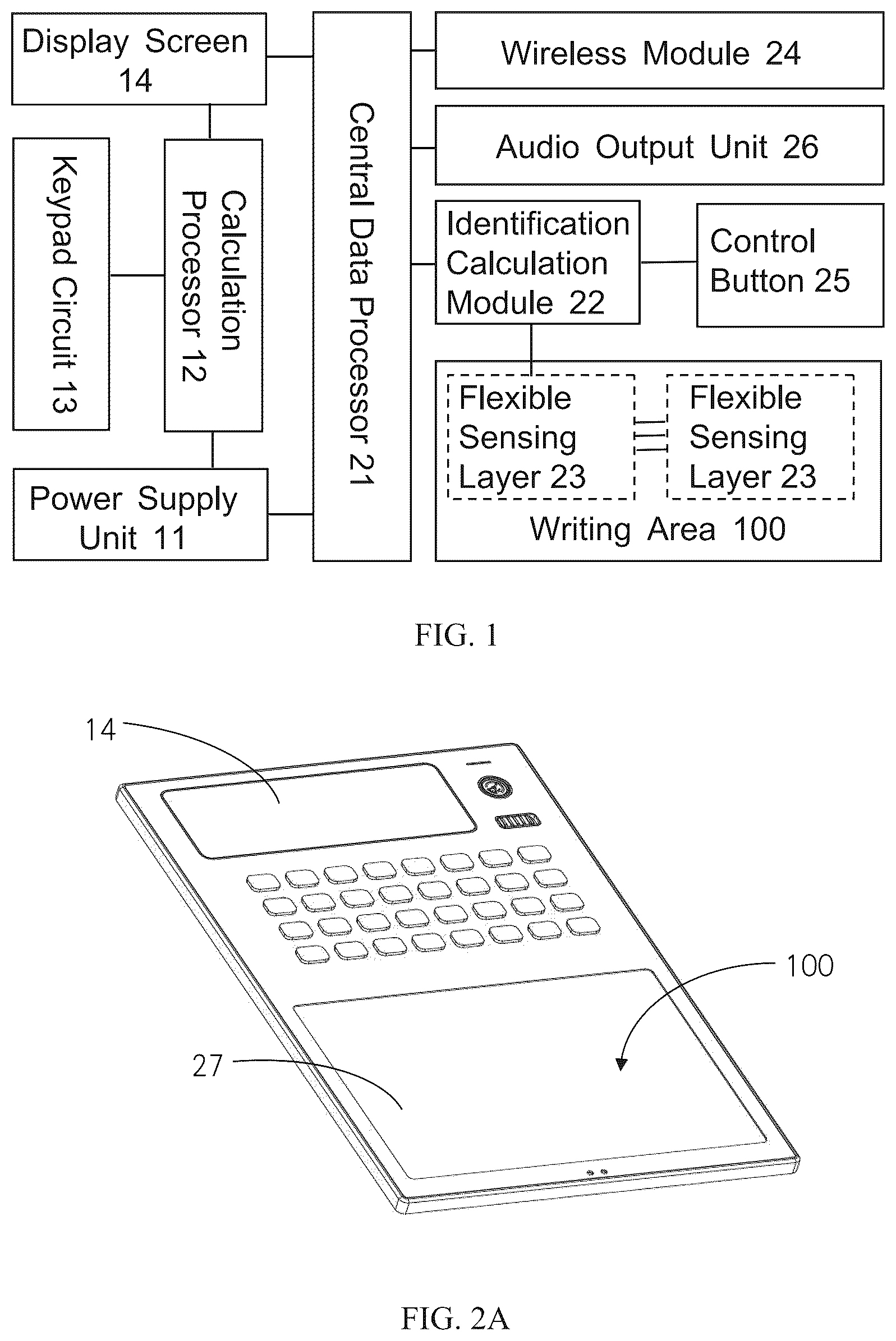 Patent US12332835 — Calculator capable of outputting results based on handwritten formulas — Figure 1