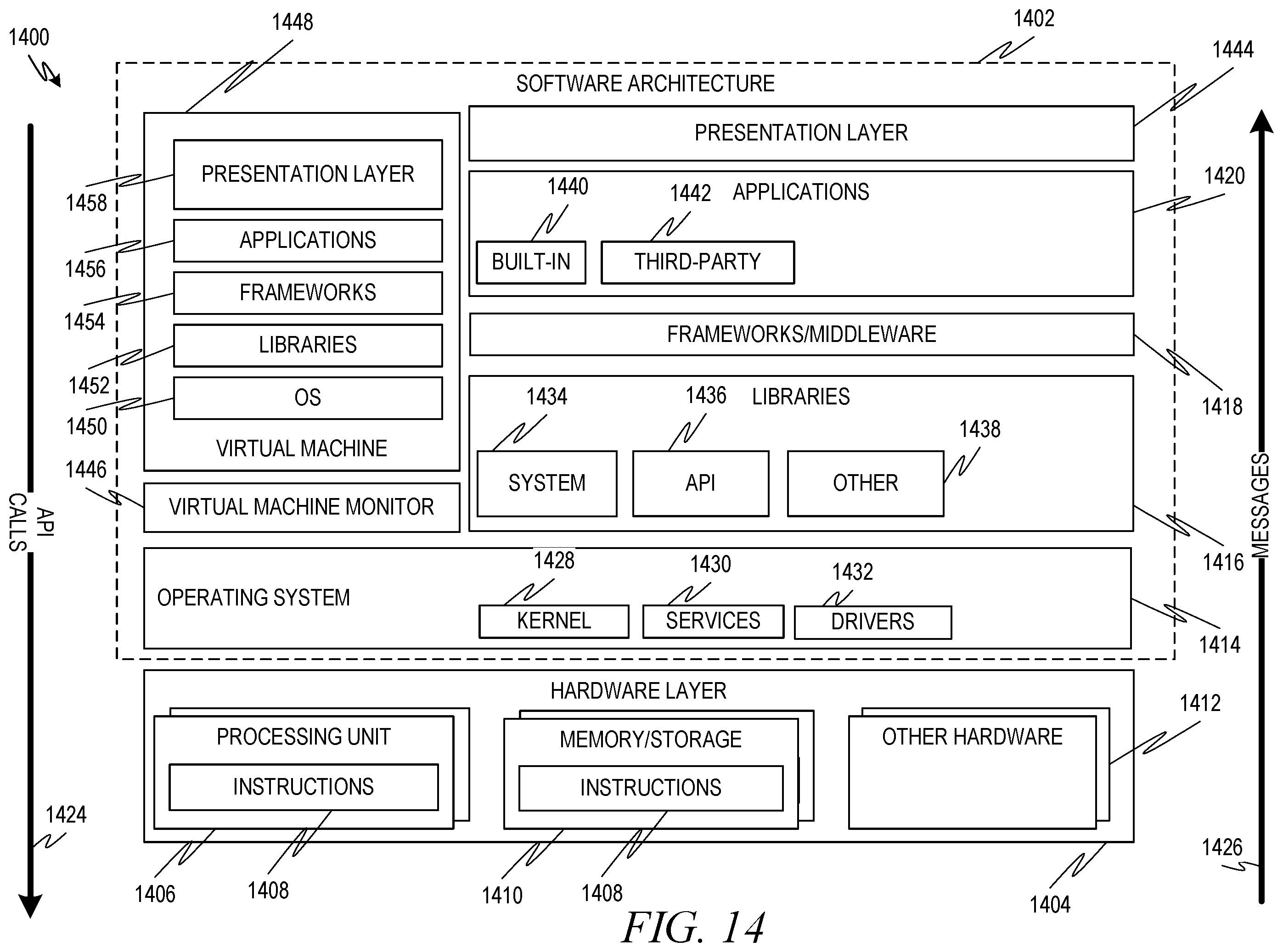 Patent US12332913 Figure 14 – Database replication with host replication at asynchronously replicated system