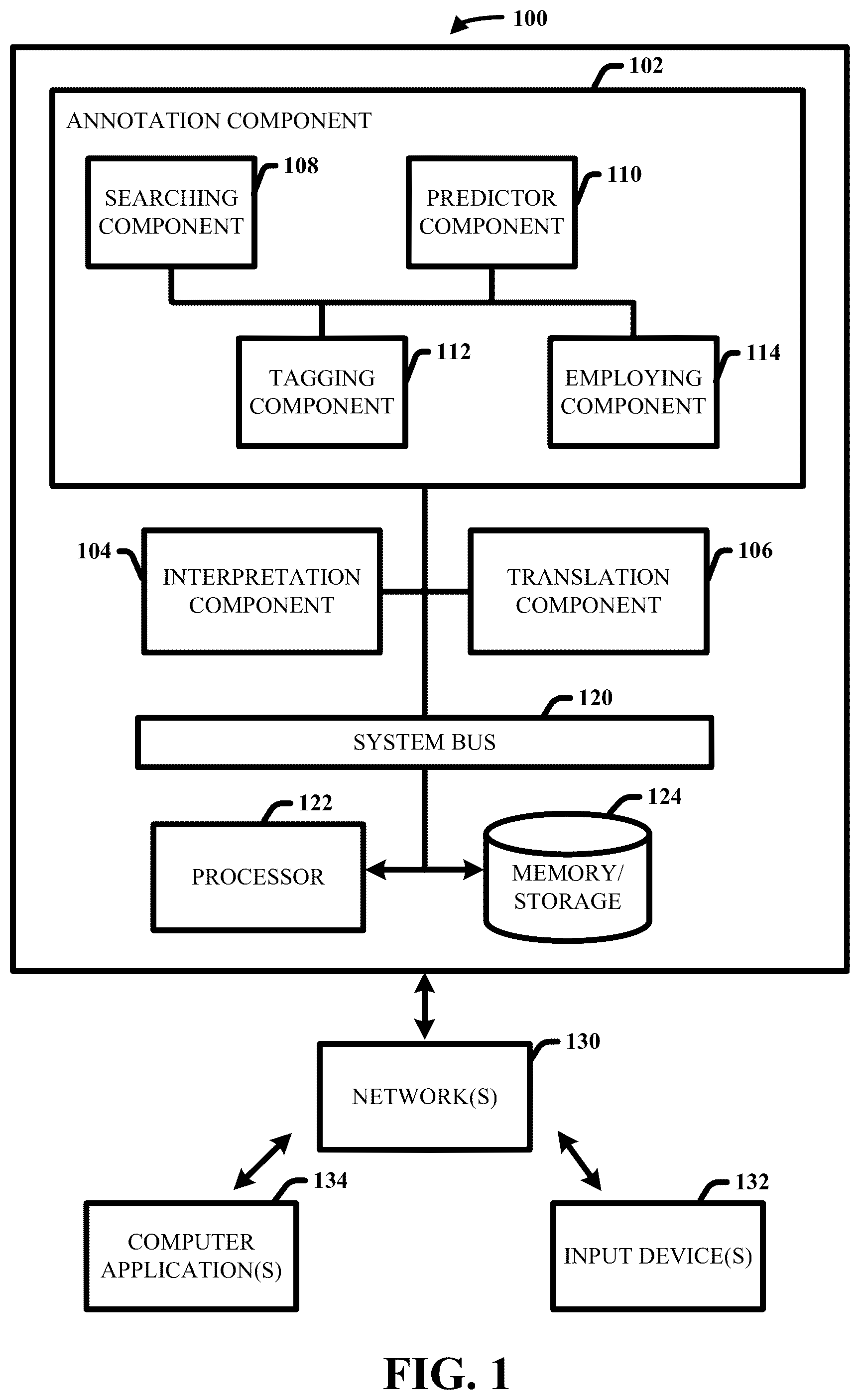 Patent US12332930 — Multi-lingual natural language query — Figure 1