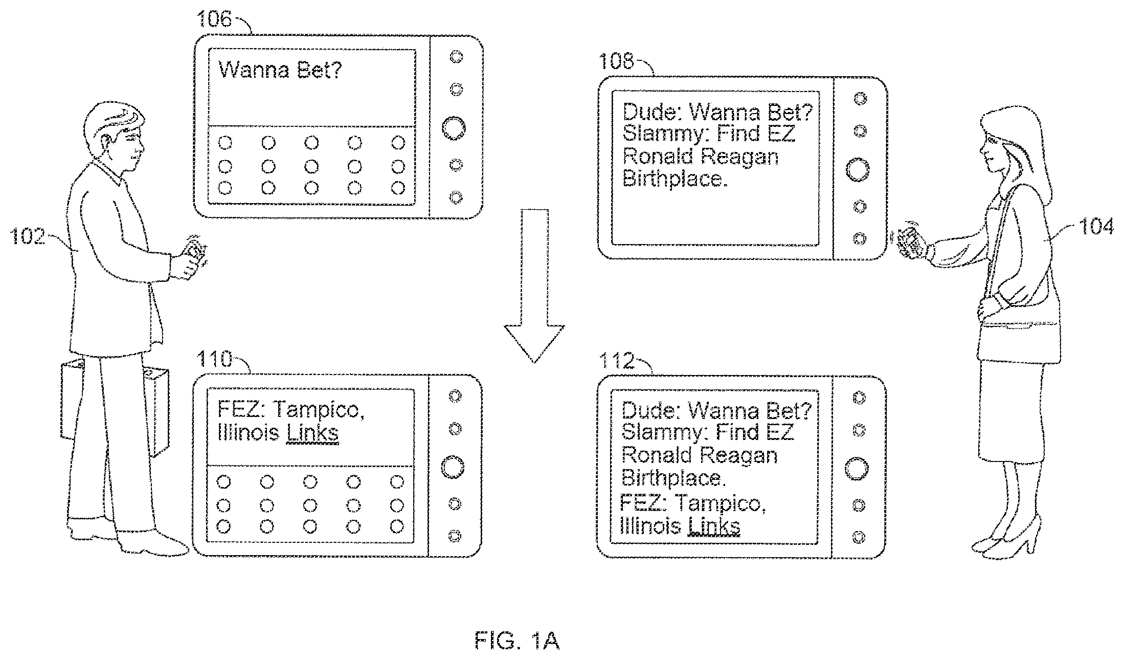 Patent US12332948 — In-conversation search — Figure 1