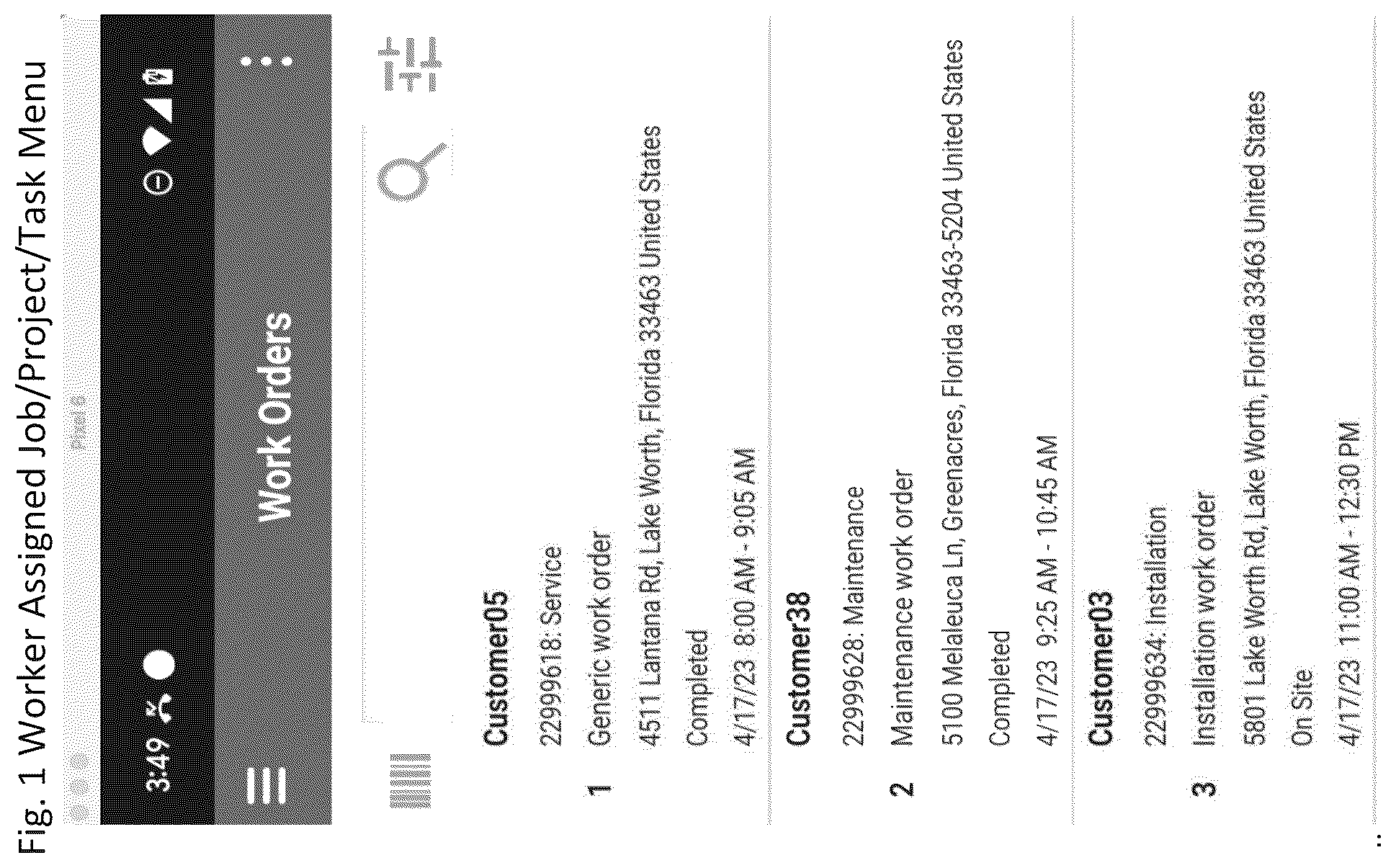 Patent US12332959 — Mobile workforce workflow automation data structure — Figure 1