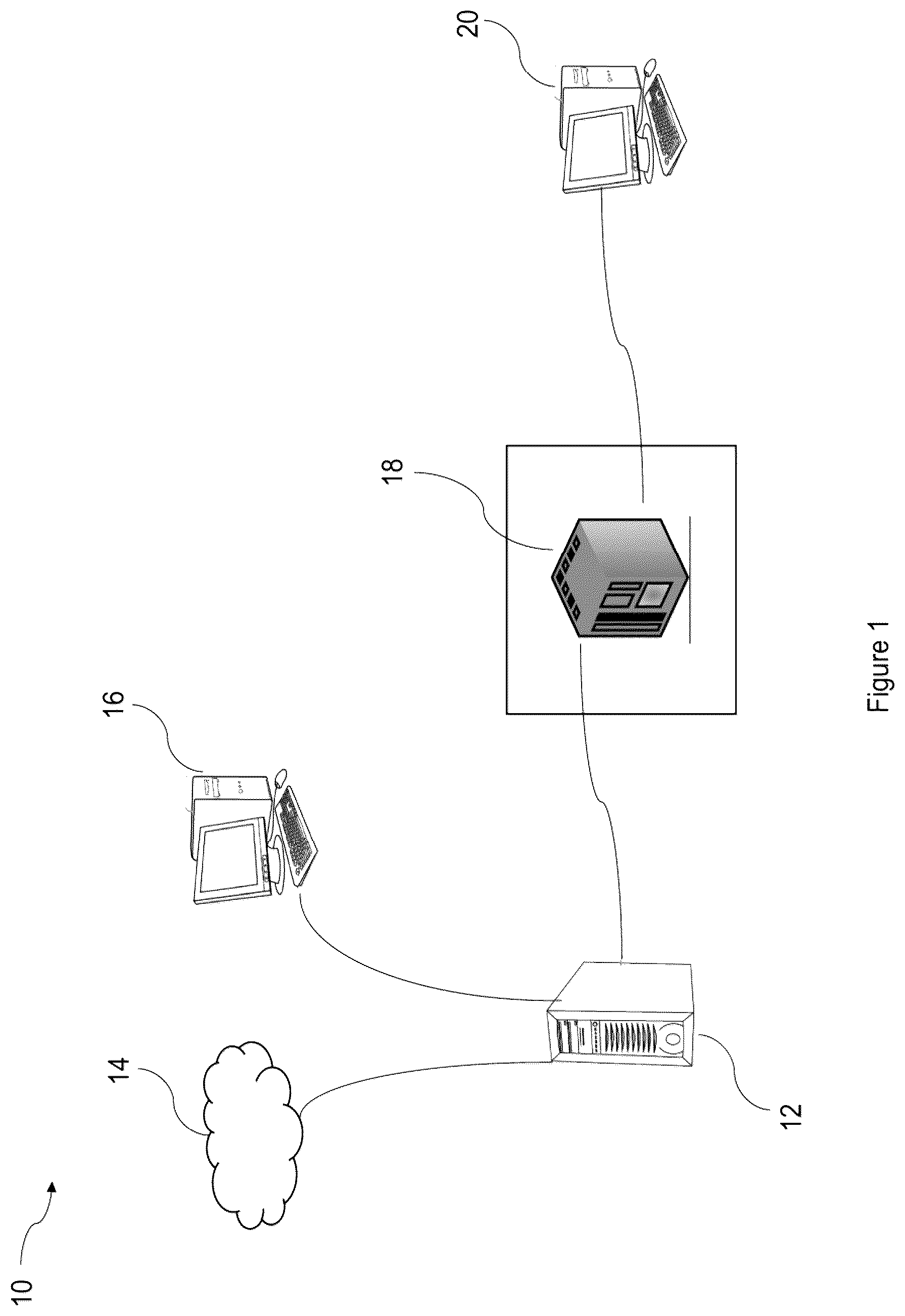 Patent US12333042 — System, method, and computer device for data integrity validation — Figure 1