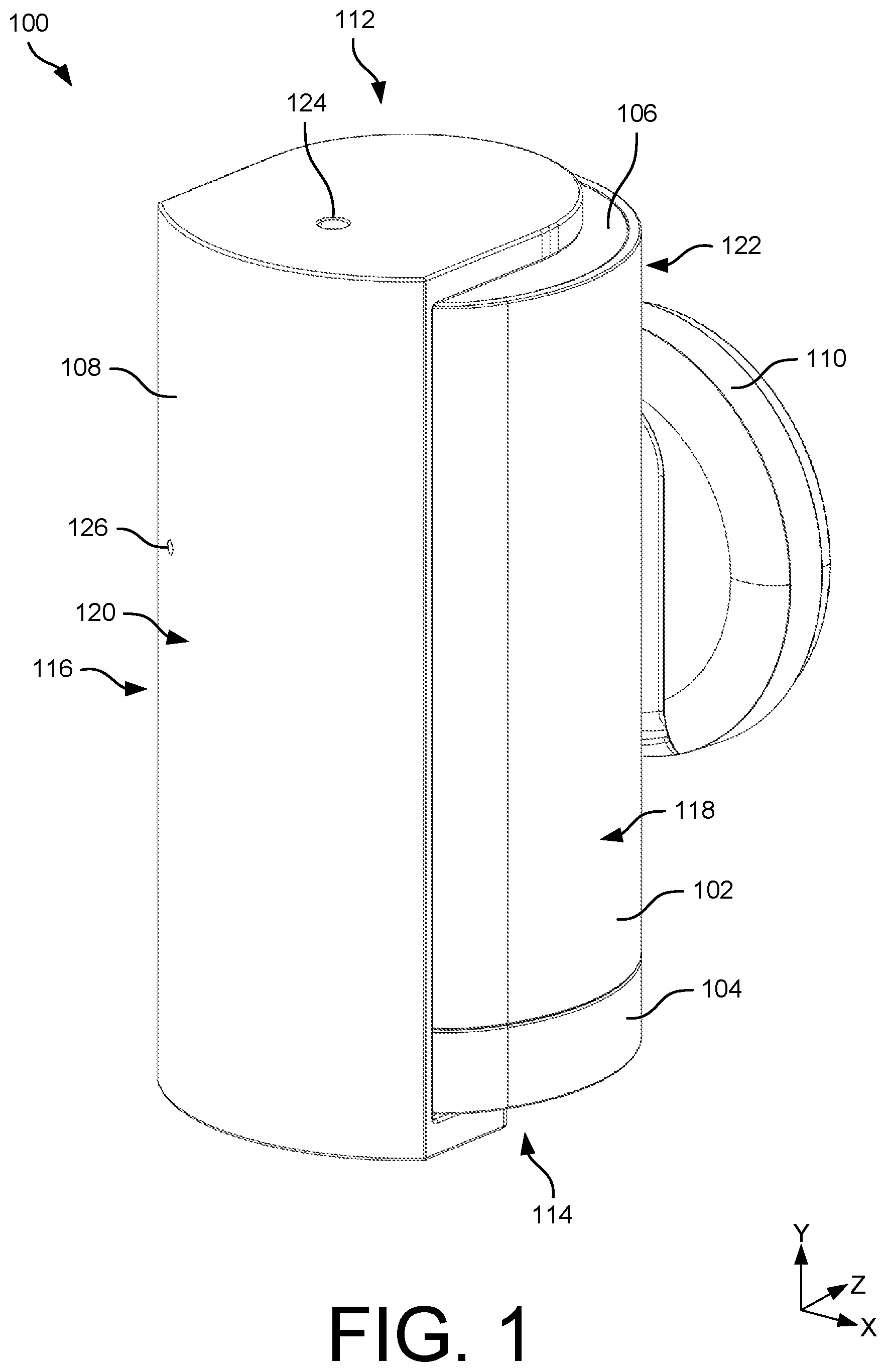 Patent US12333059 — Device with rotatable privacy cover — Figure 1