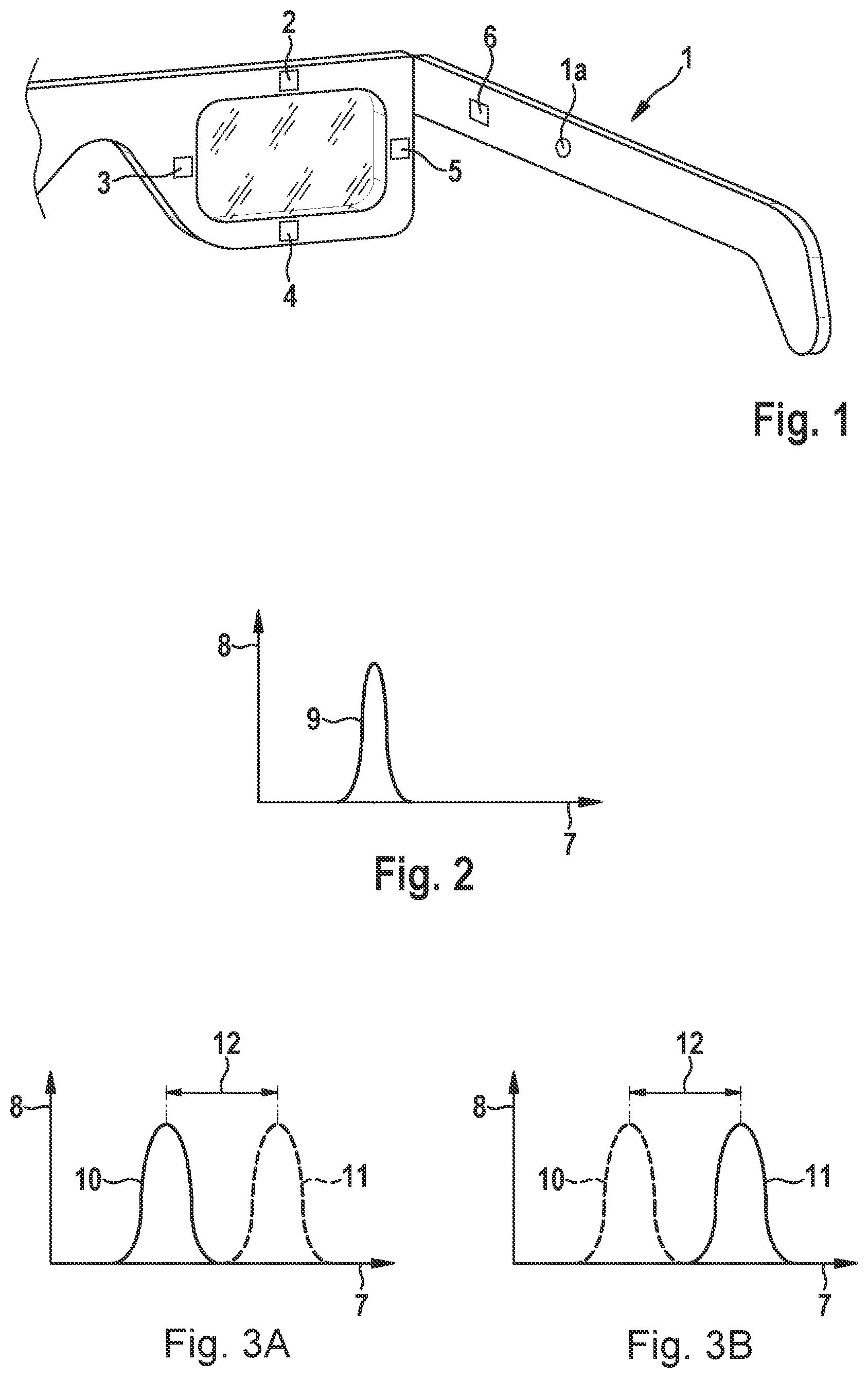 Patent US12333071 — Method and device for determining a direction of gaze of an eye and data glasses — Figure 1
