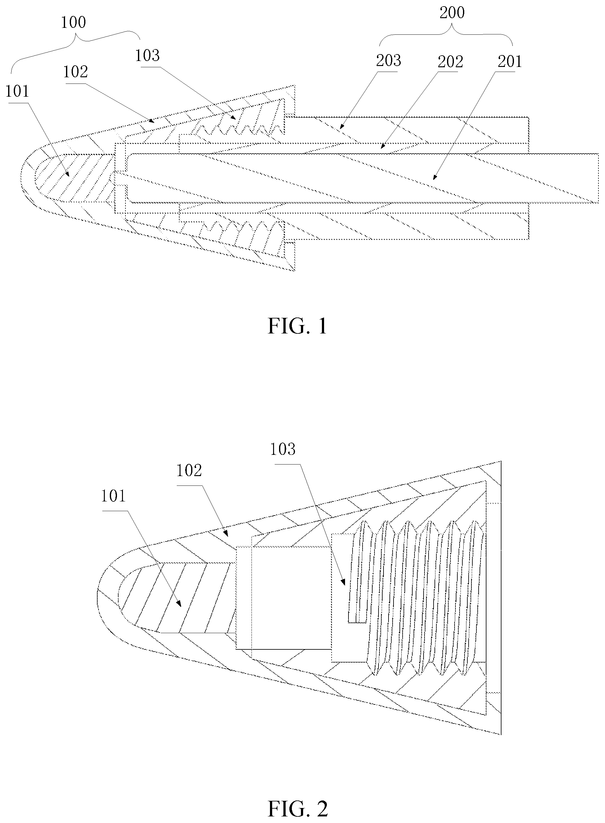 Patent US12333091 Figure 1 – Pen tip assembly, stylus, and method of preparing pen tip assembly