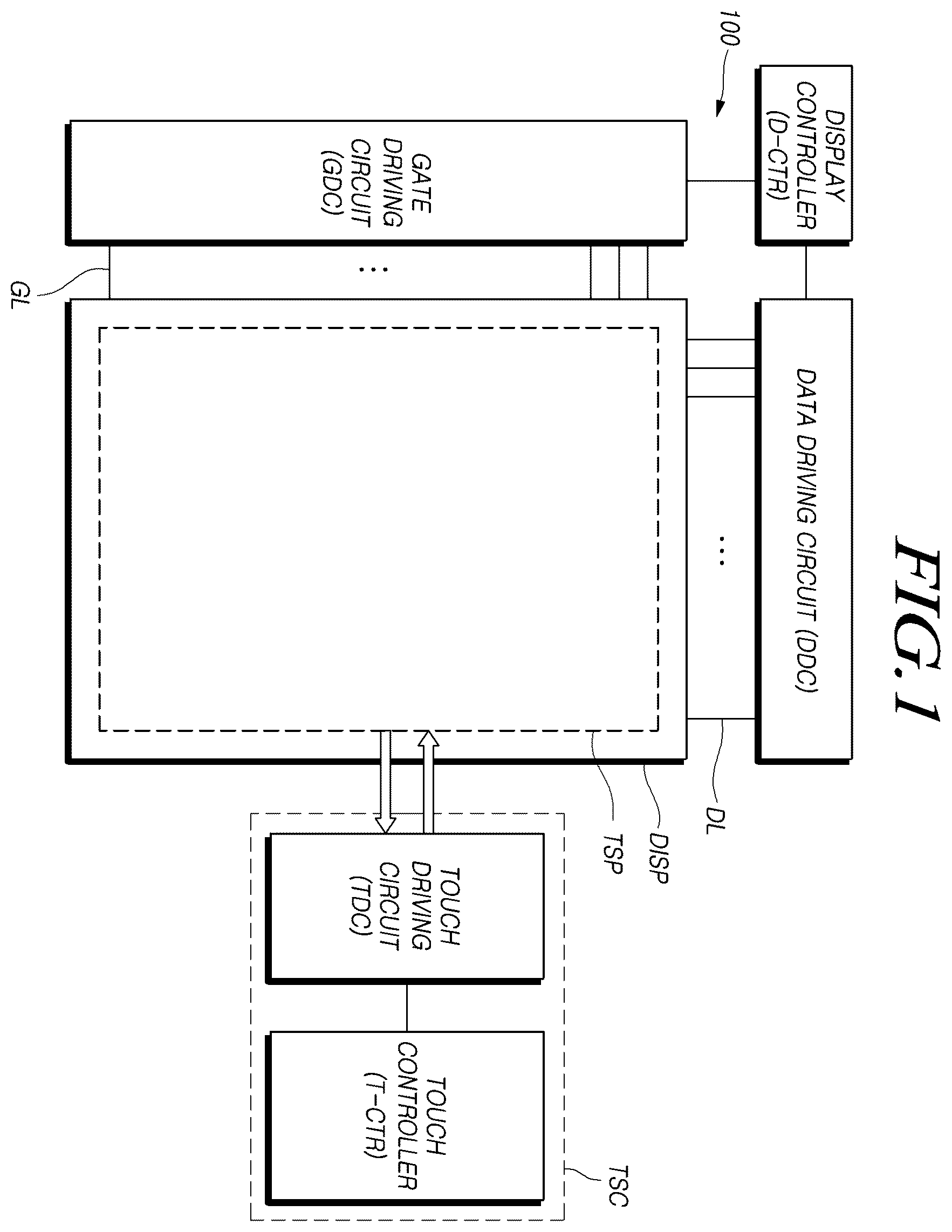Patent US12333102 Figure 1 – Display device