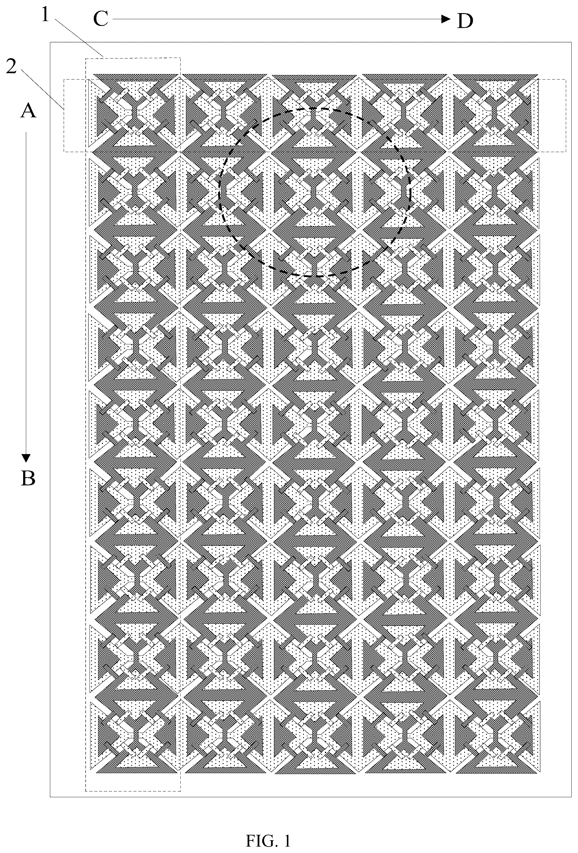 Patent US12333104 — Touch module, touch display panel and display device — Figure 1