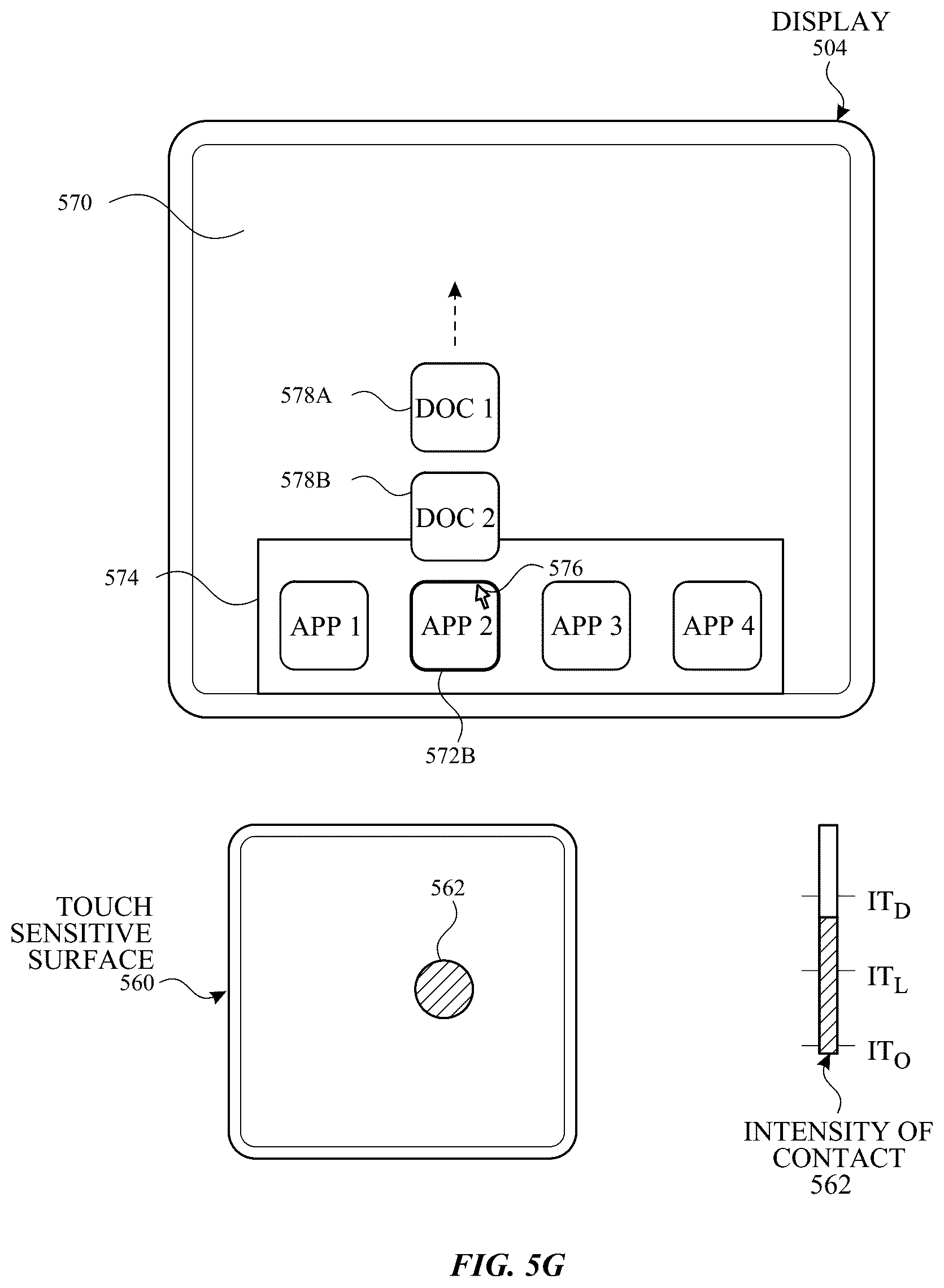 Patent US12333124 Figure 13 – Music user interface