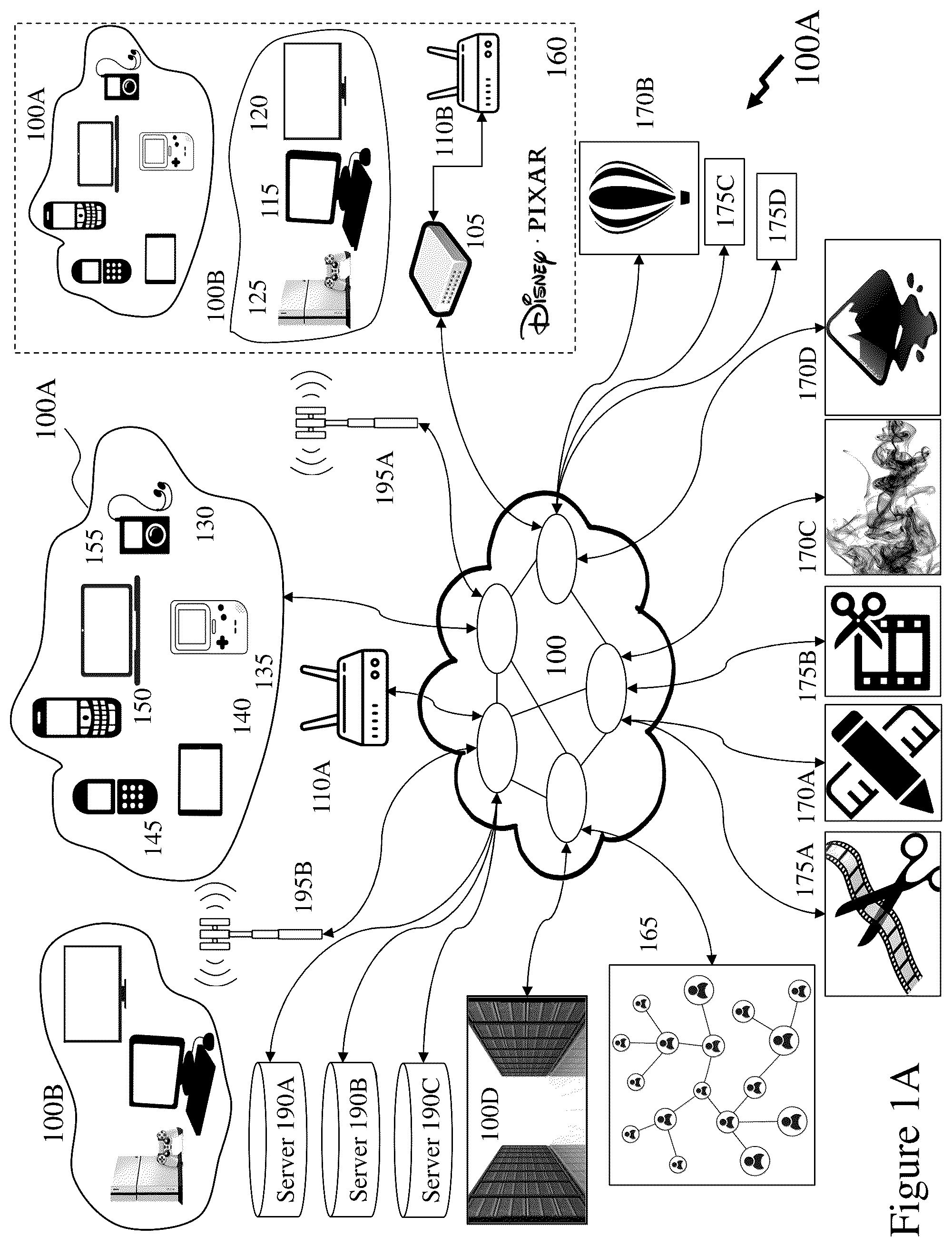 Patent US12333129 — Methods and systems for generating graphical content through easing and paths — Figure 1