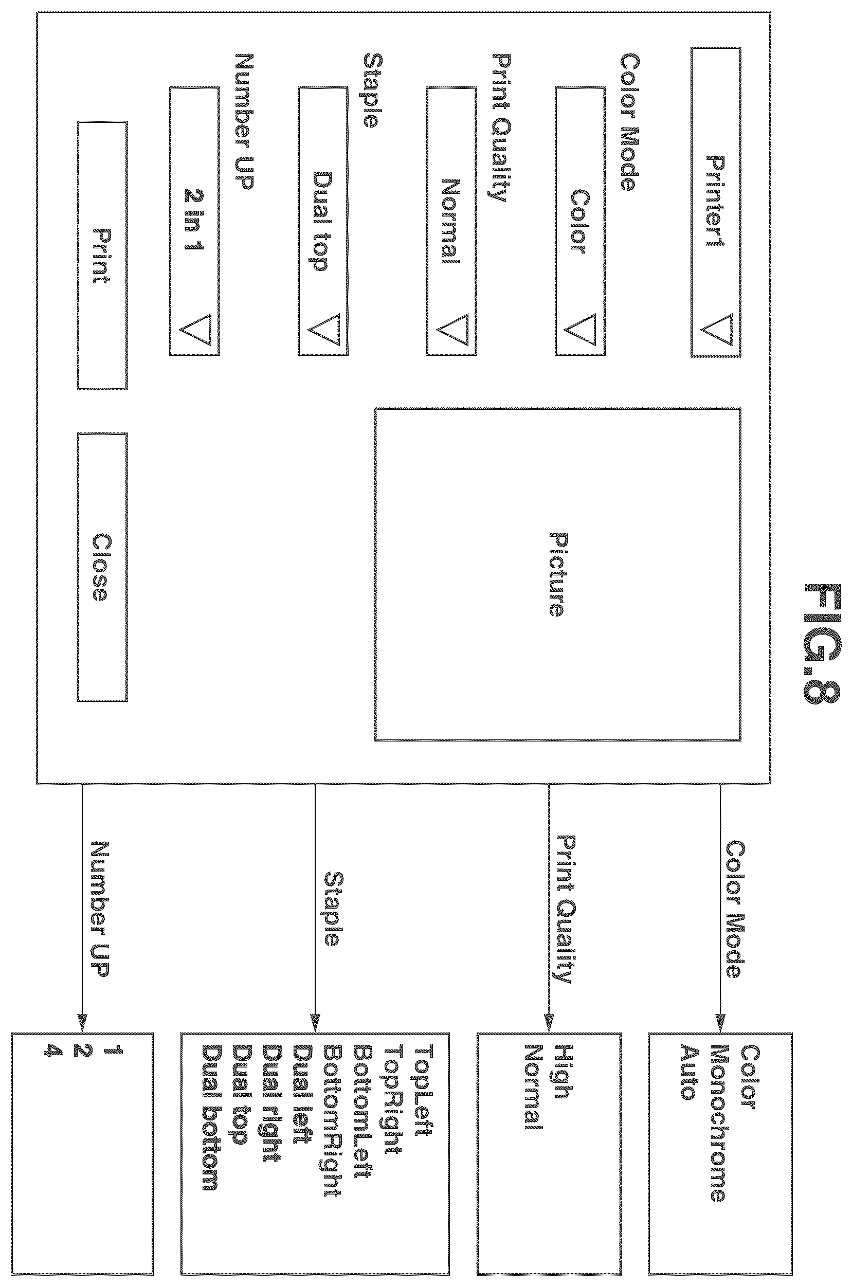 Patent US12333195 Figure 8 – Server, control method, storage medium, and printing system