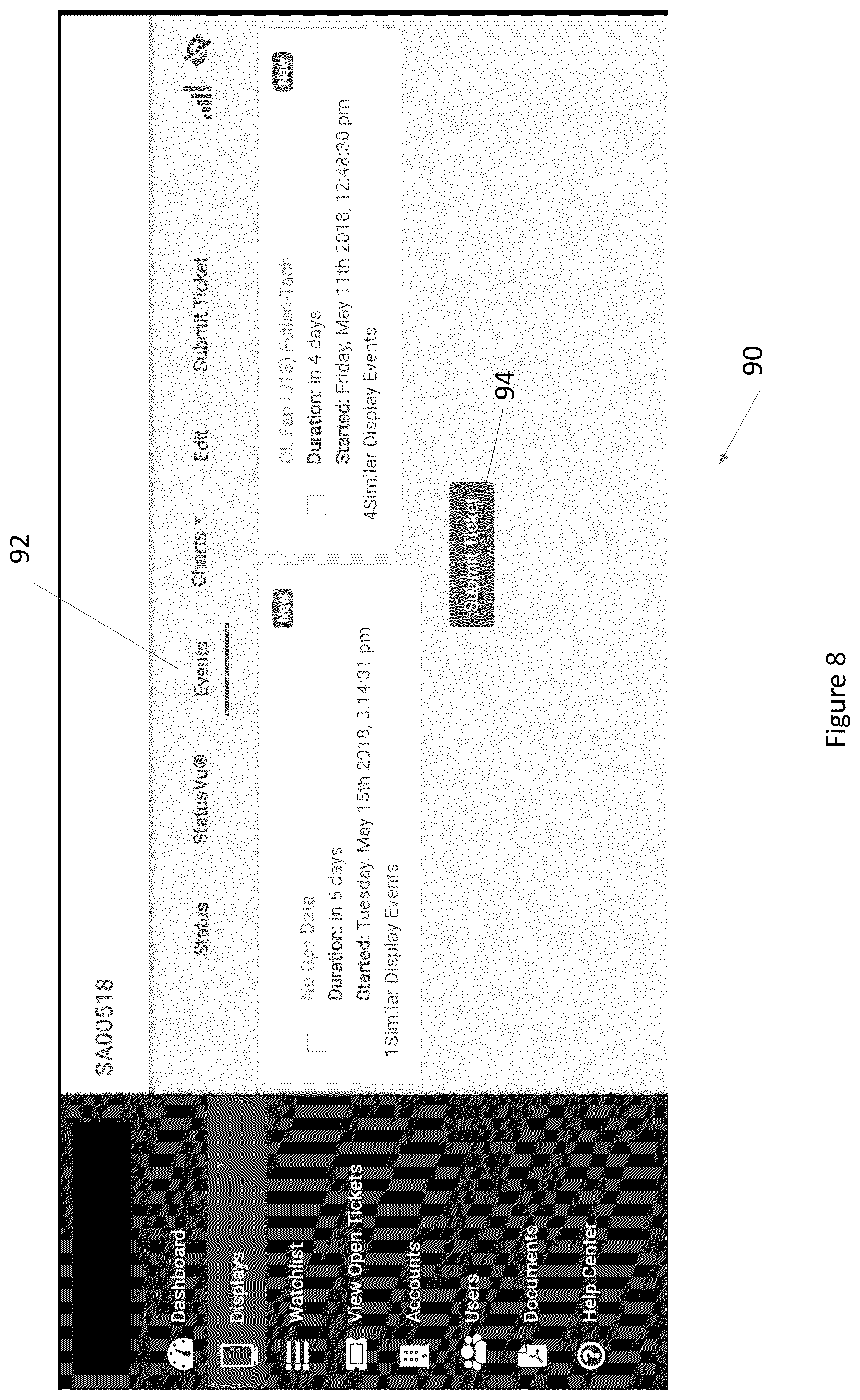 Patent US12333200 Figure 8 – Systems and methods for remotely monitoring electronic displays
