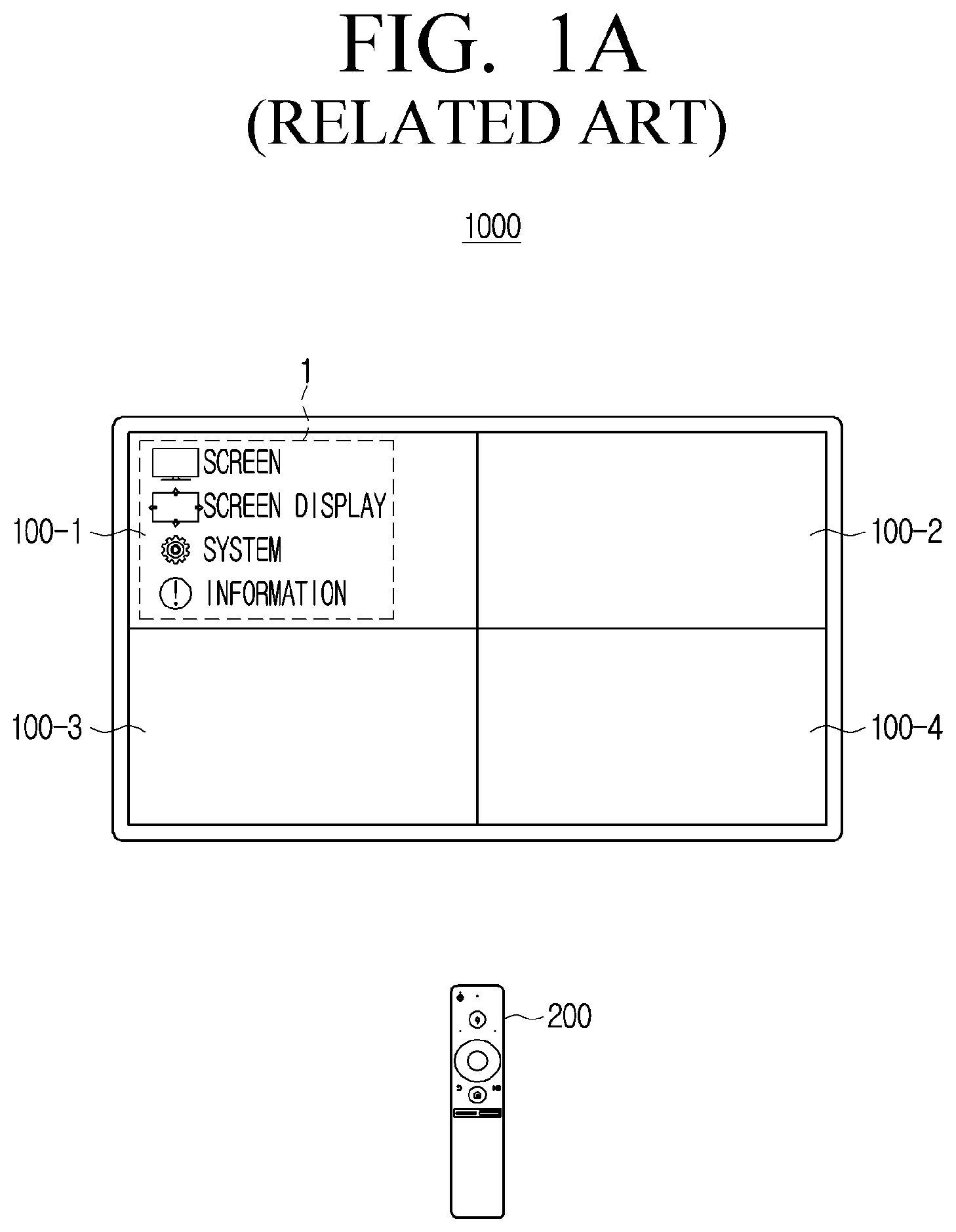 Patent US12333203 — Display apparatus, modular display apparatus and control method thereof — Figure 1