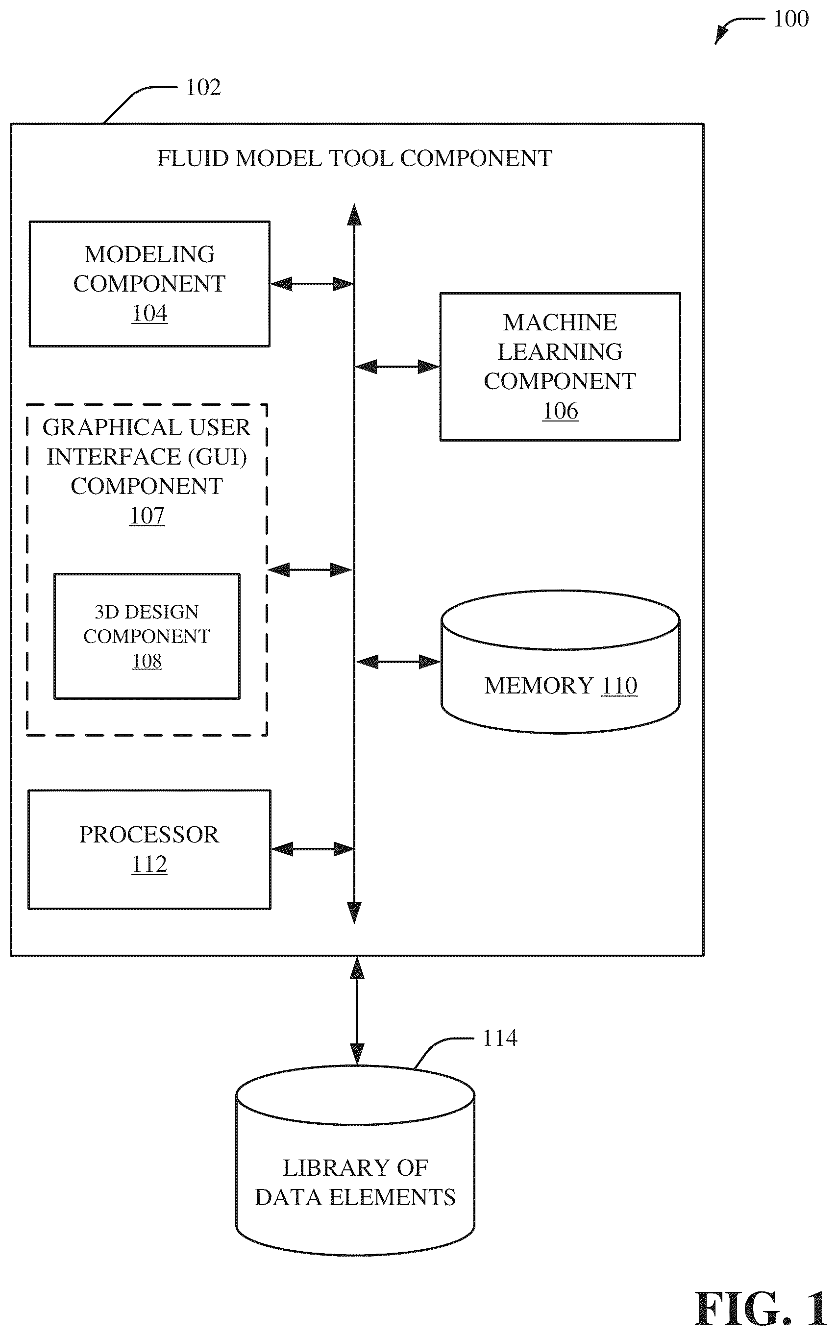 Patent US12333224 — Systems and methods for overlaying and integrating computer aided design (CAD) drawings with fluid models — Figure 1