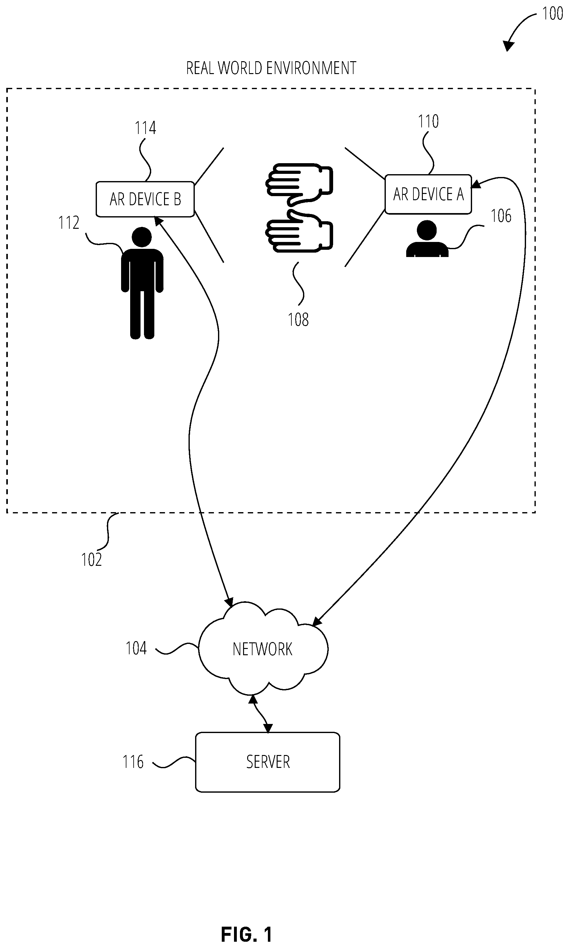 Patent US12333265 — Sign language interpretation with collaborative agents — Figure 1