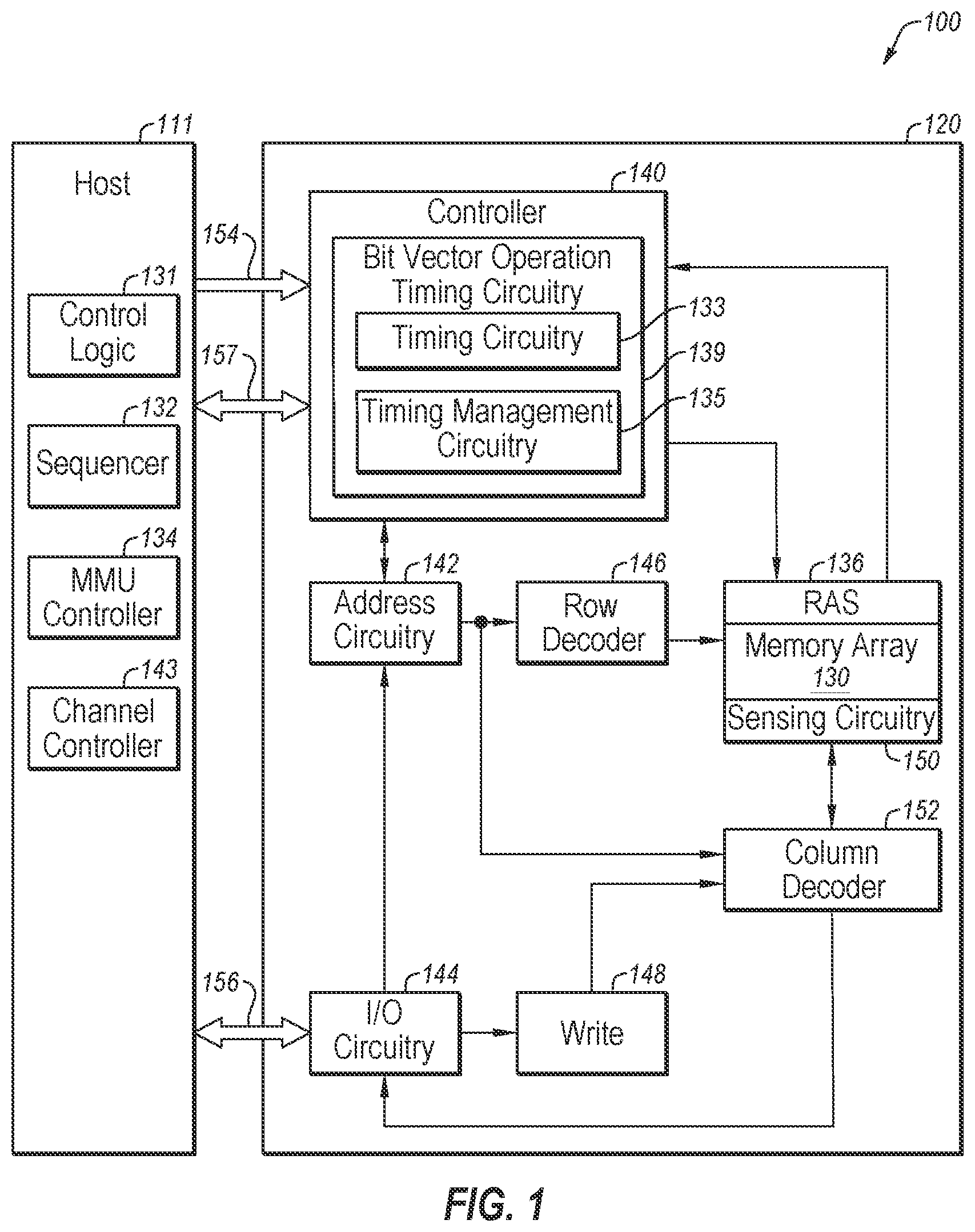 Patent US12333304 Figure 1 – Methods for performing processing-in-memory operations, and related systems