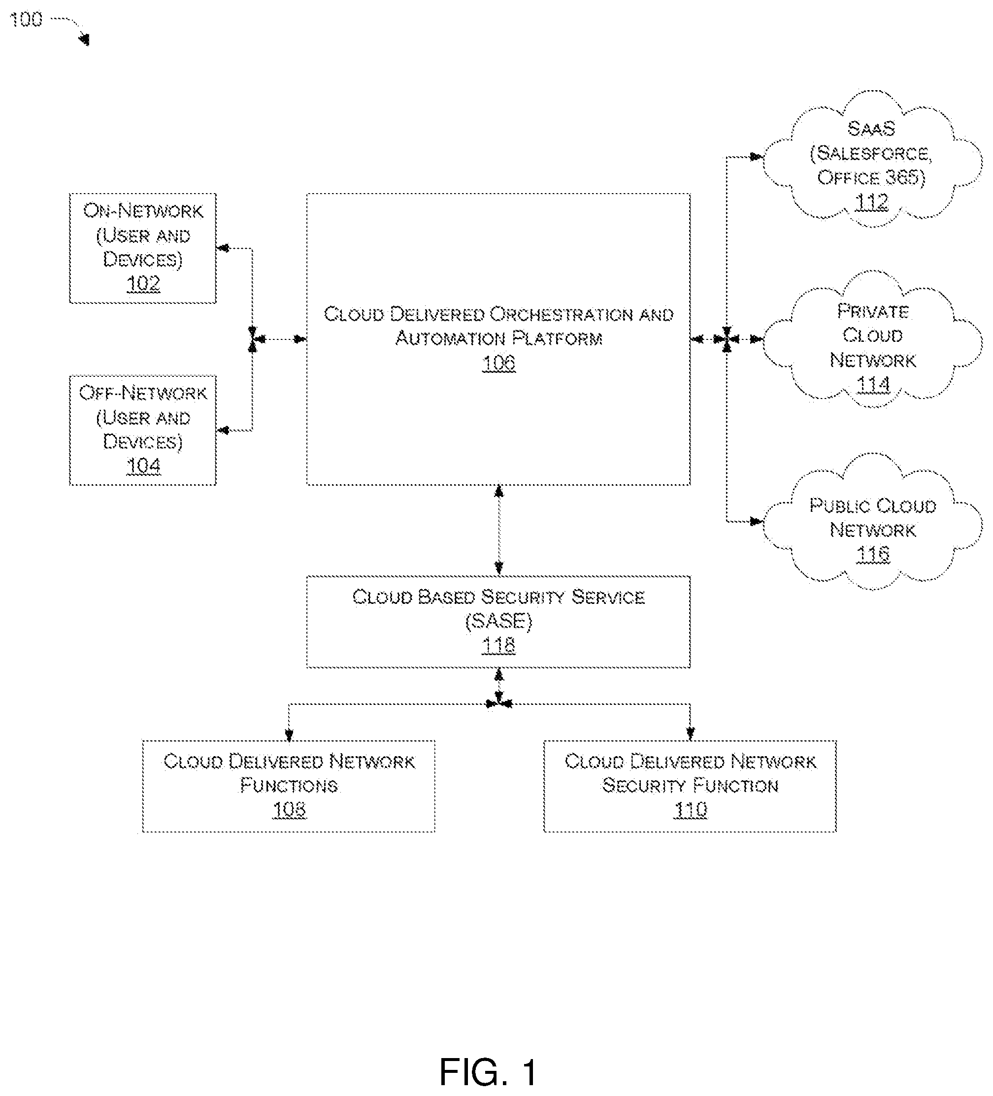 Patent US12333335 — Intent-based orchestration of independent automations — Figure 1