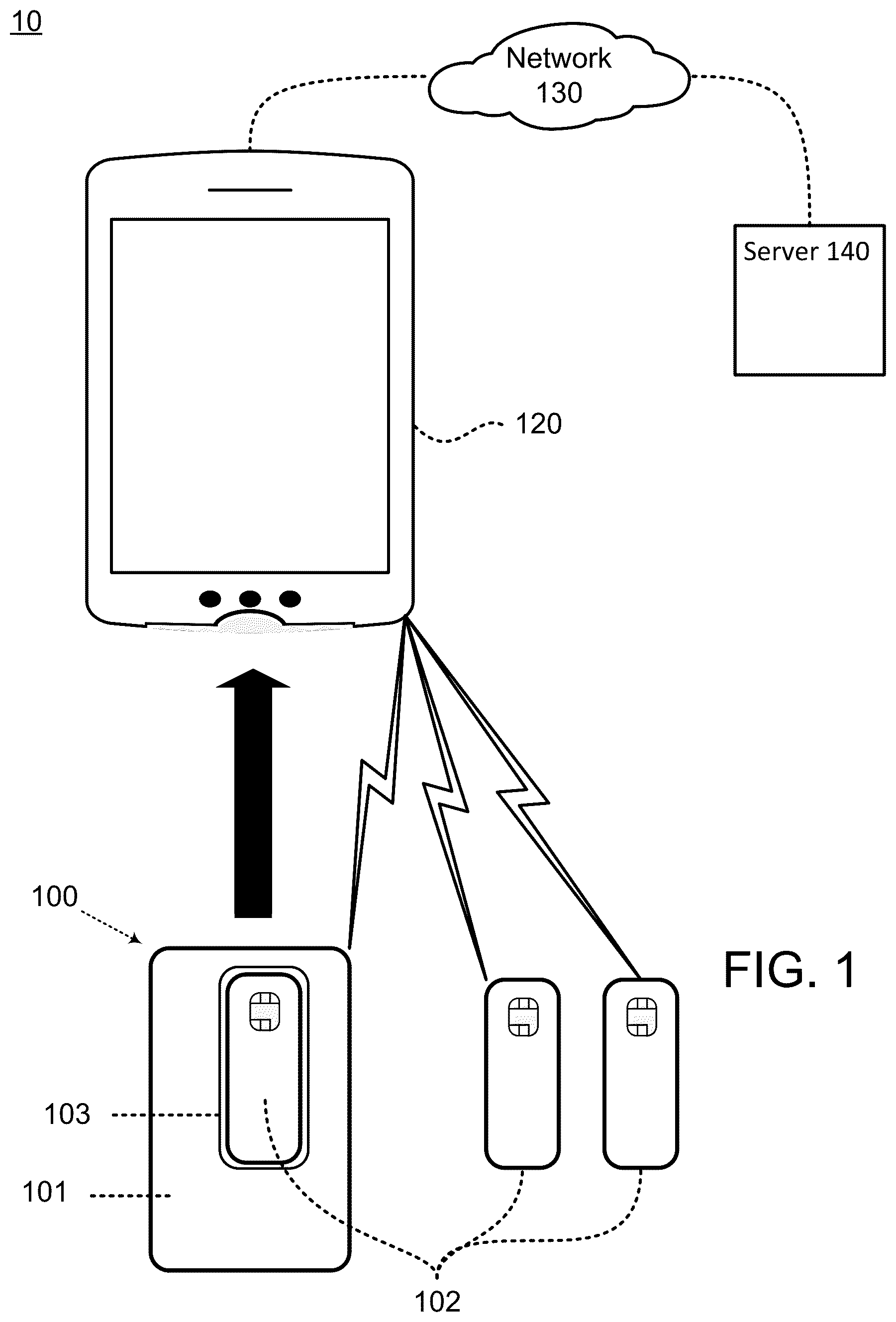 Patent US12333367 Figure 1 – Transaction card assembly