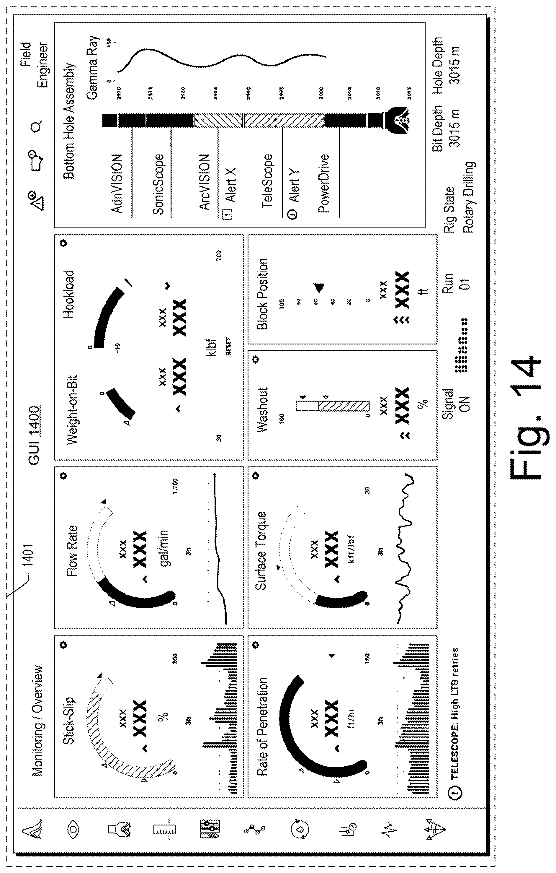 Patent US12333469 Figure 14 – Wellsite report system