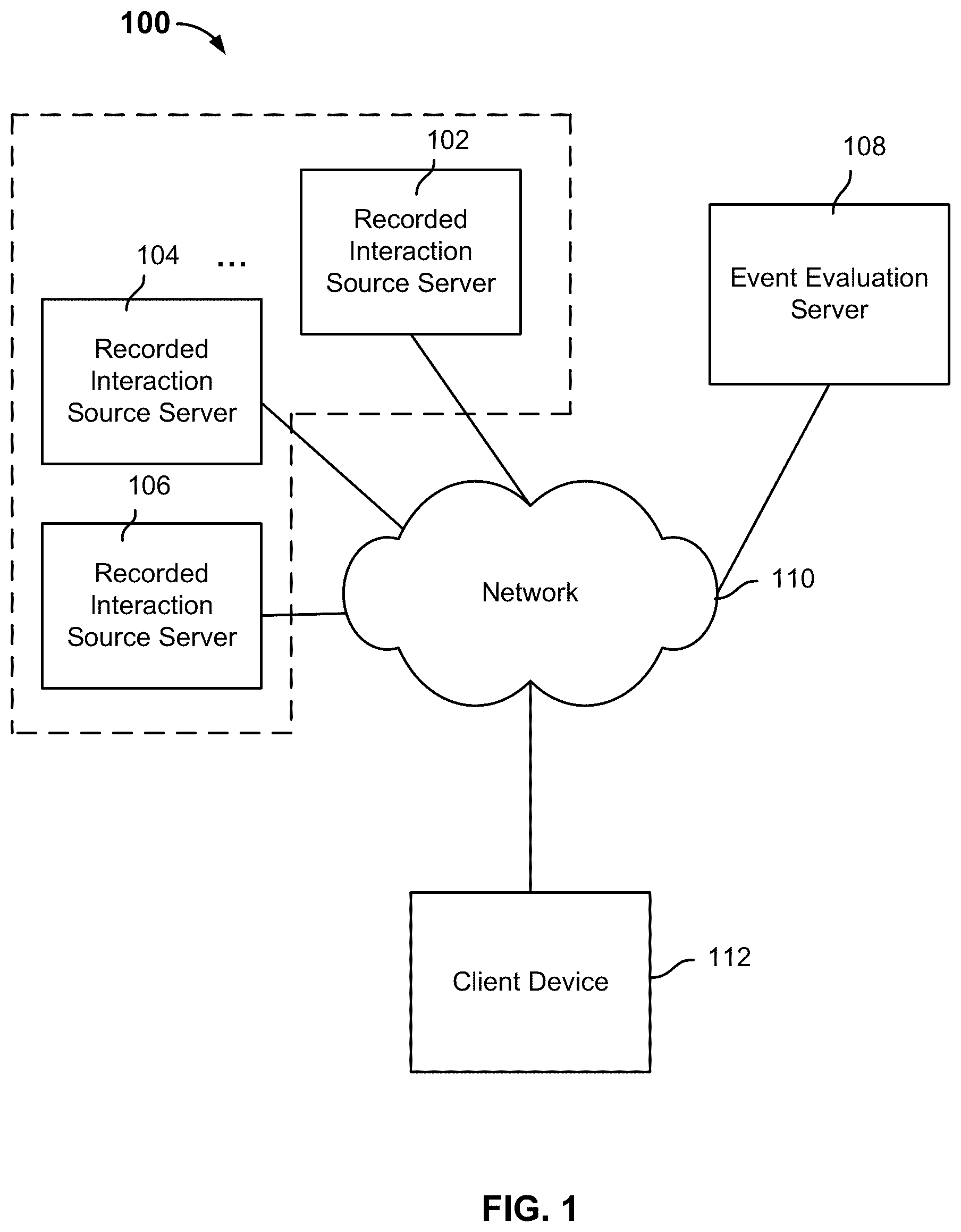 Patent US12333473 — Automatic evaluation of recorded interactions — Figure 1