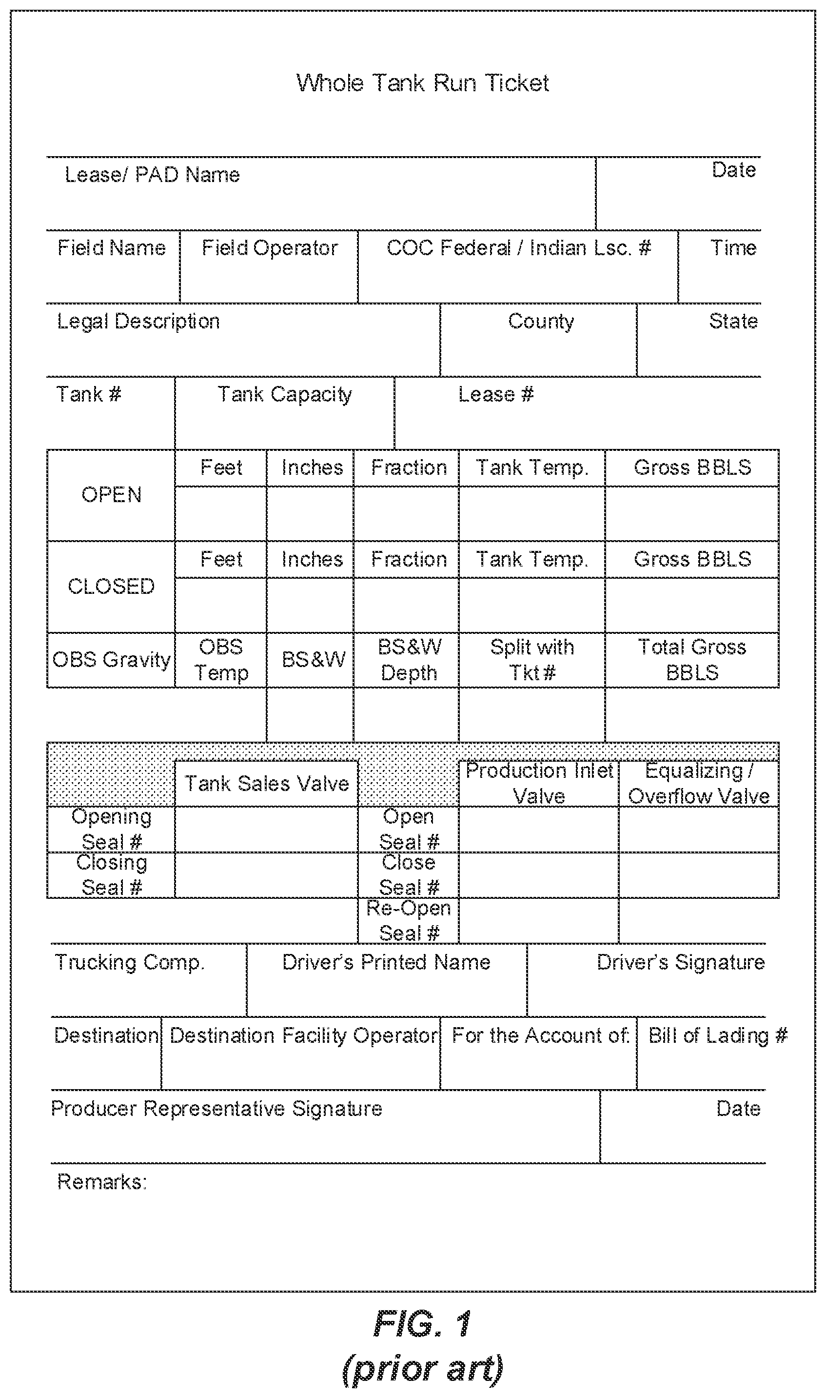 Patent US12333506 — Electronic run ticket — Figure 1