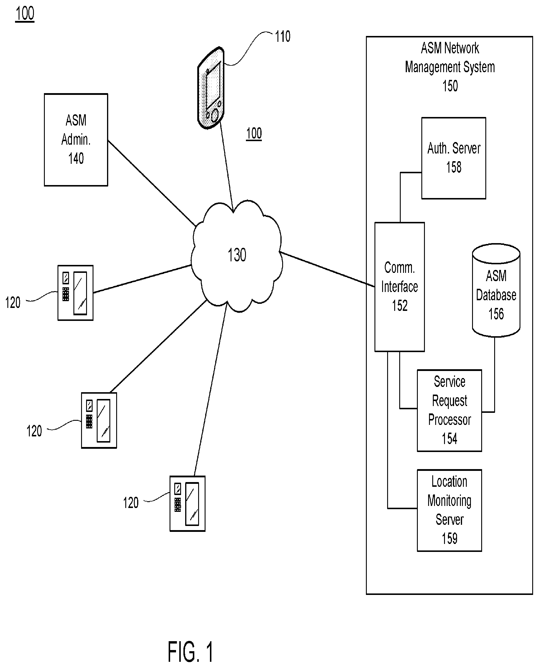 Patent US12333510 Figure 1 – System and method for activating a beacon-based service location application