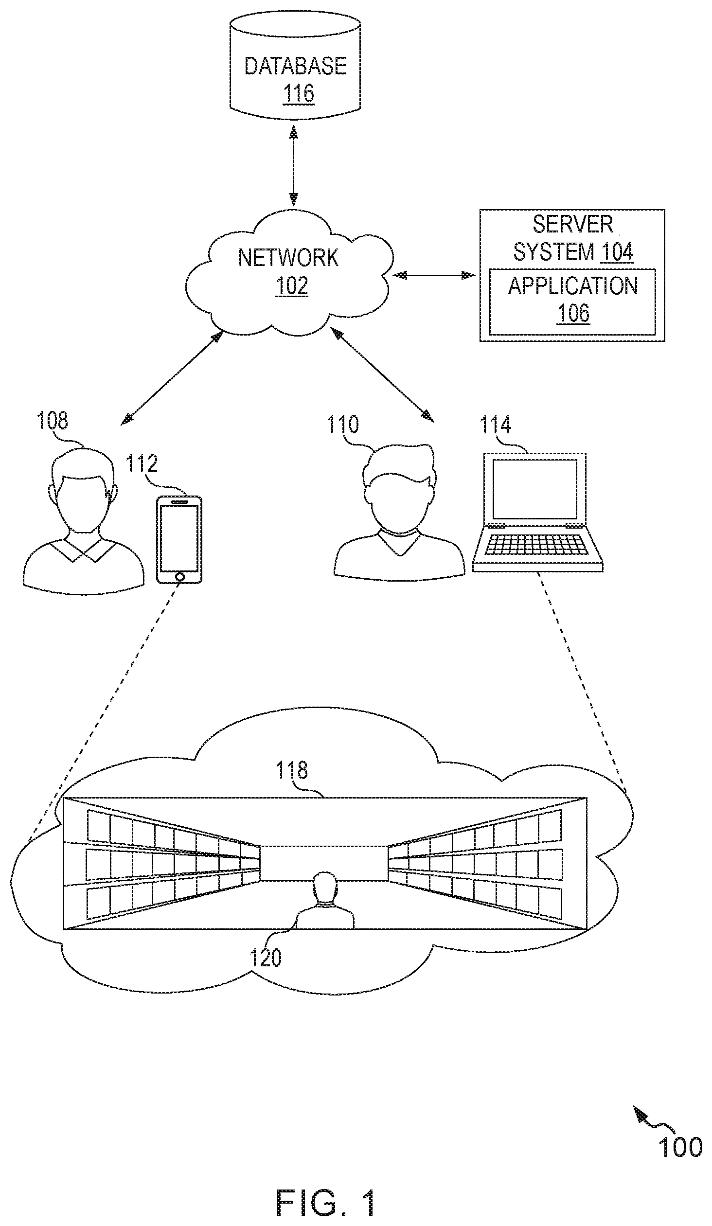 Patent US12333594 — System and method for providing personalized and immersive shopping experience — Figure 1
